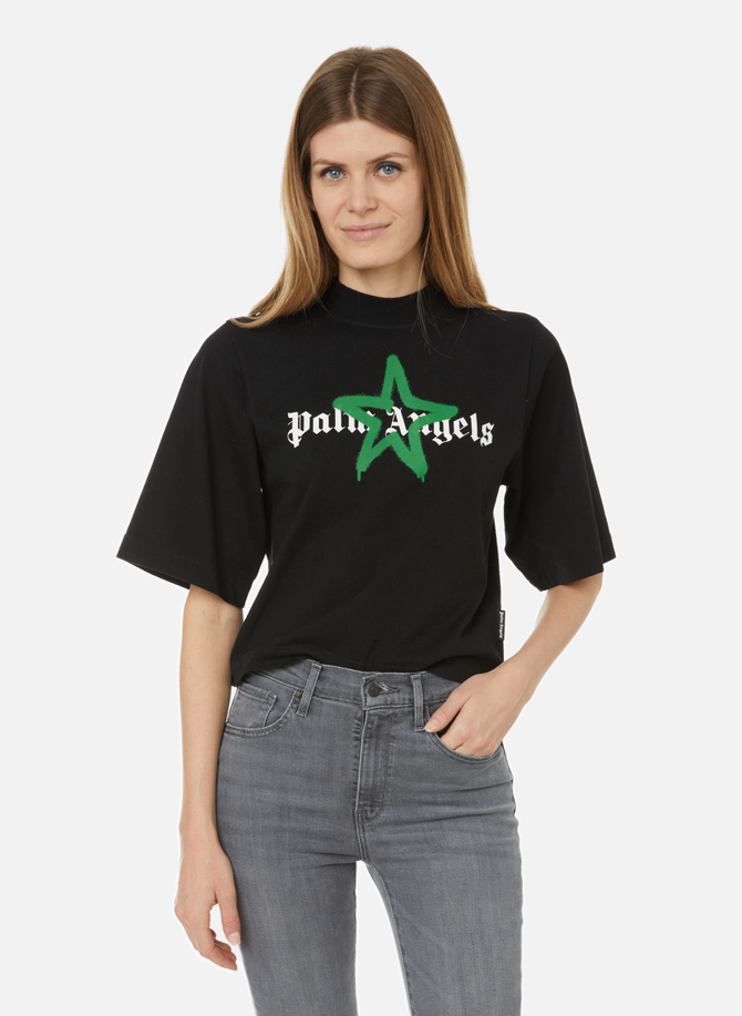 Cropped cotton T-shirt PALM ANGELS
