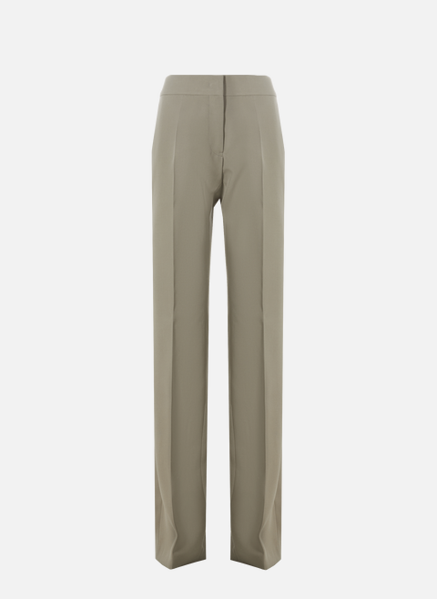 Straight wool pants GreenJIL SANDER 