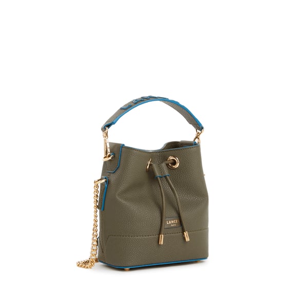 Mini sac seau en cuir