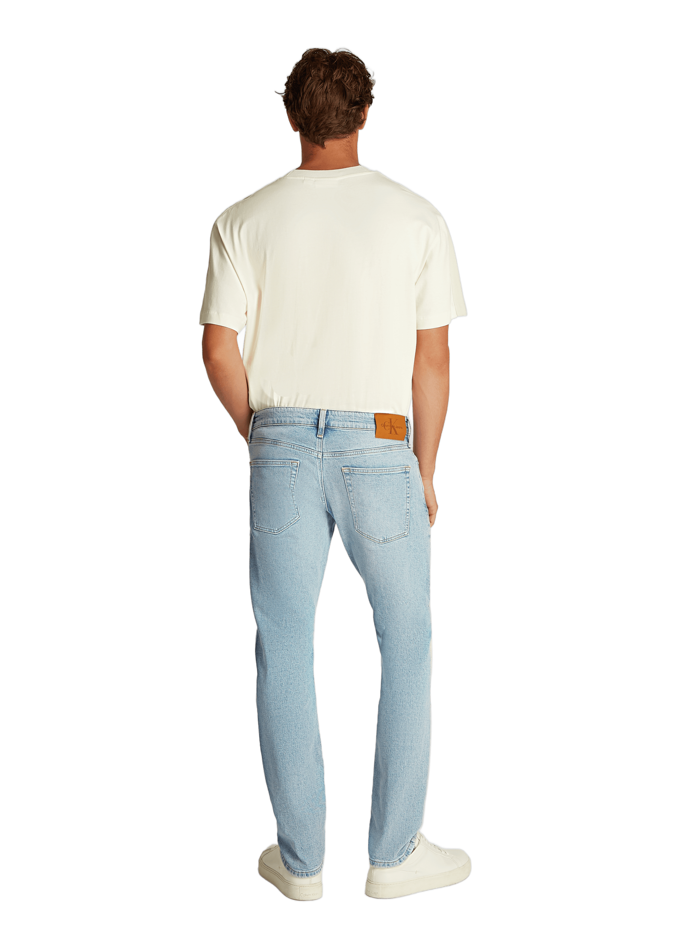 Regular straight-cut jeans CALVIN KLEIN White
