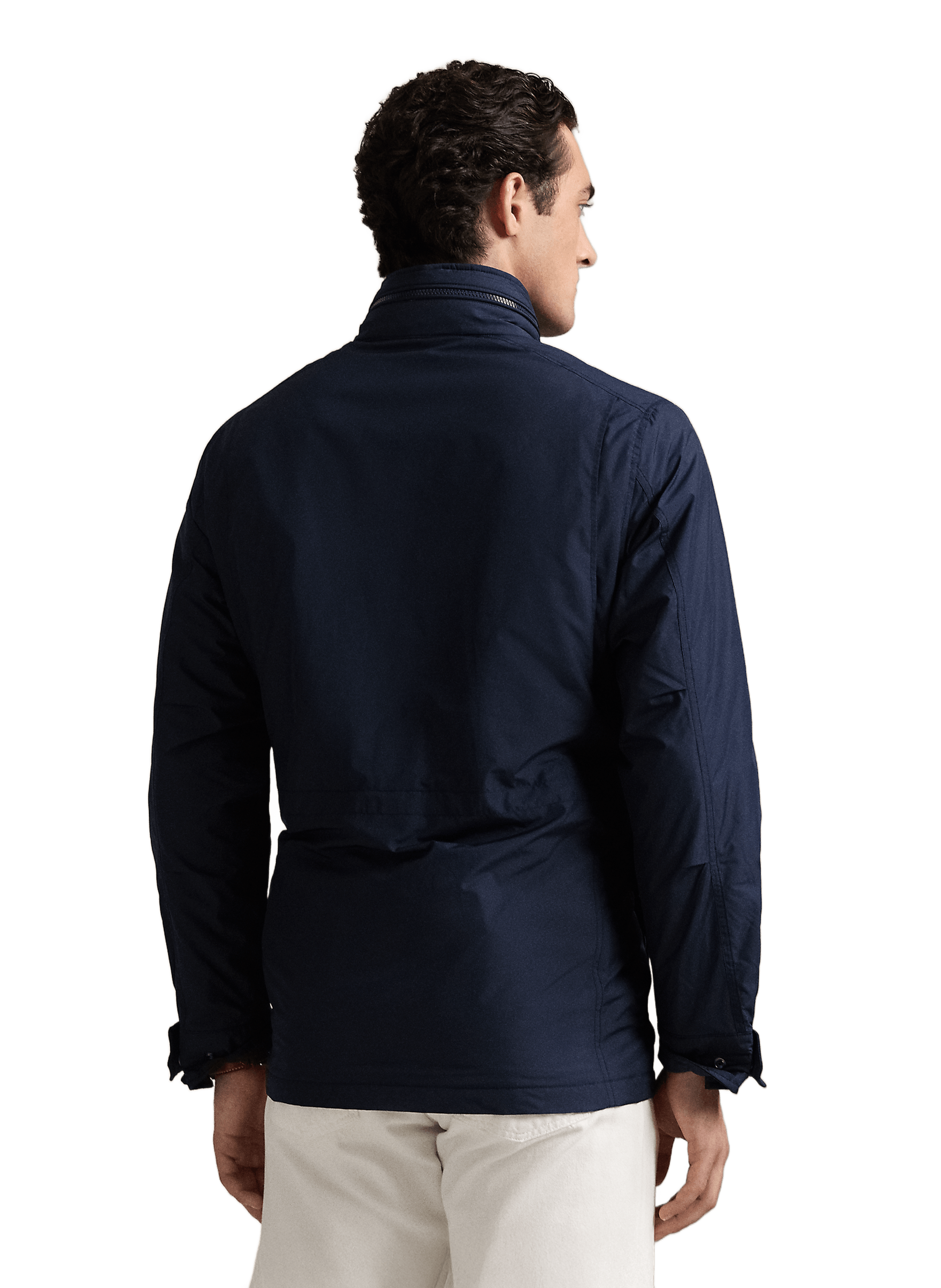 Blouson uni Bleu