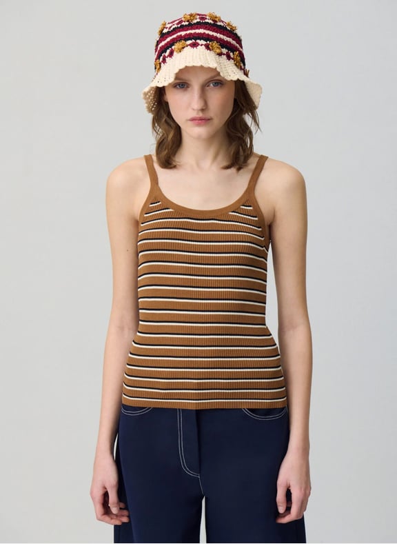 Débardeur moulant à rayures Multicolore by CLAUDIE PIERLOT CLAUDIE PIERLOT Débardeur moulant à rayures Multicolore