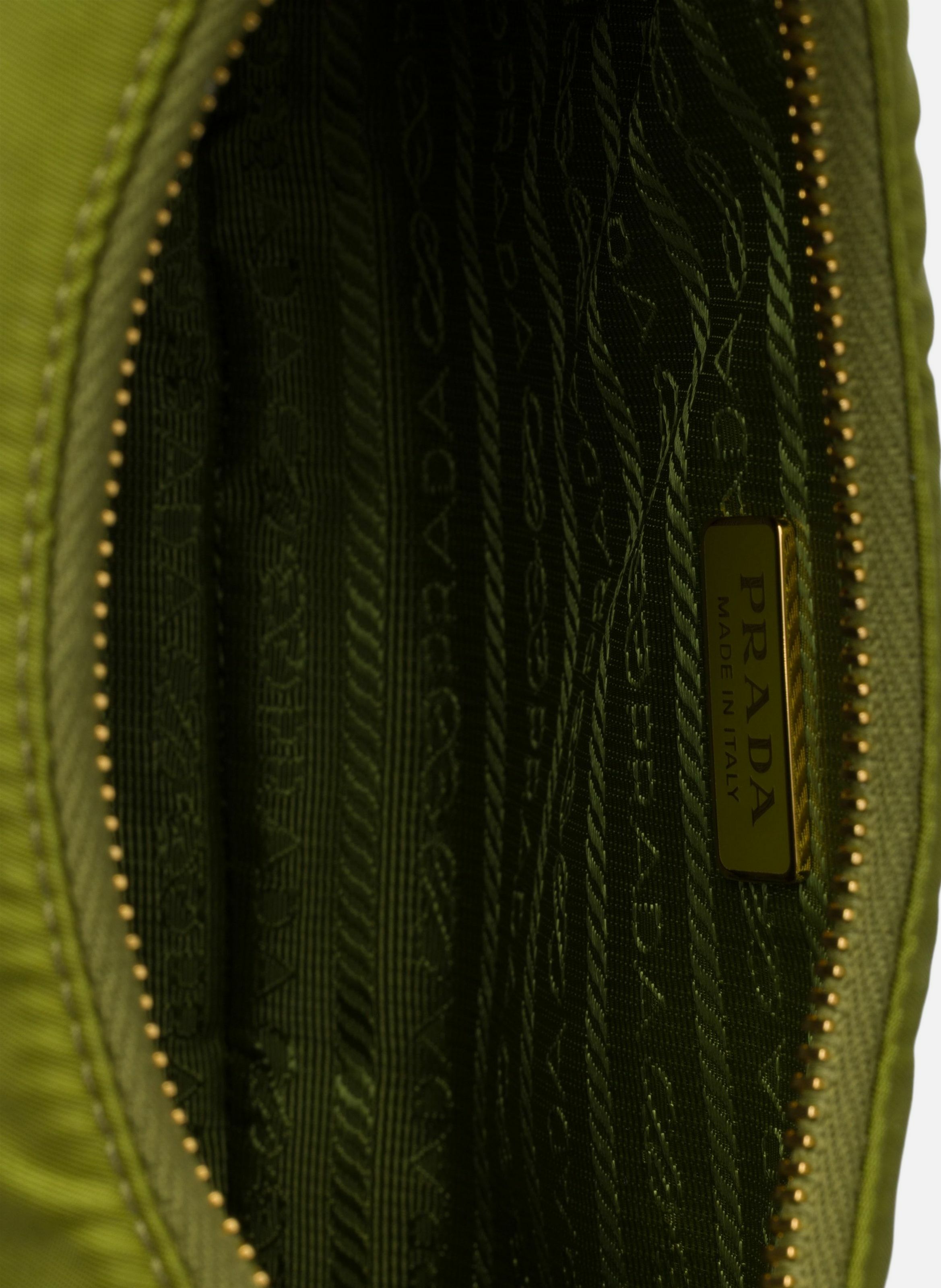 Sac prada re-edition 2005 en re-nylon et cuir saff PRADA Vert