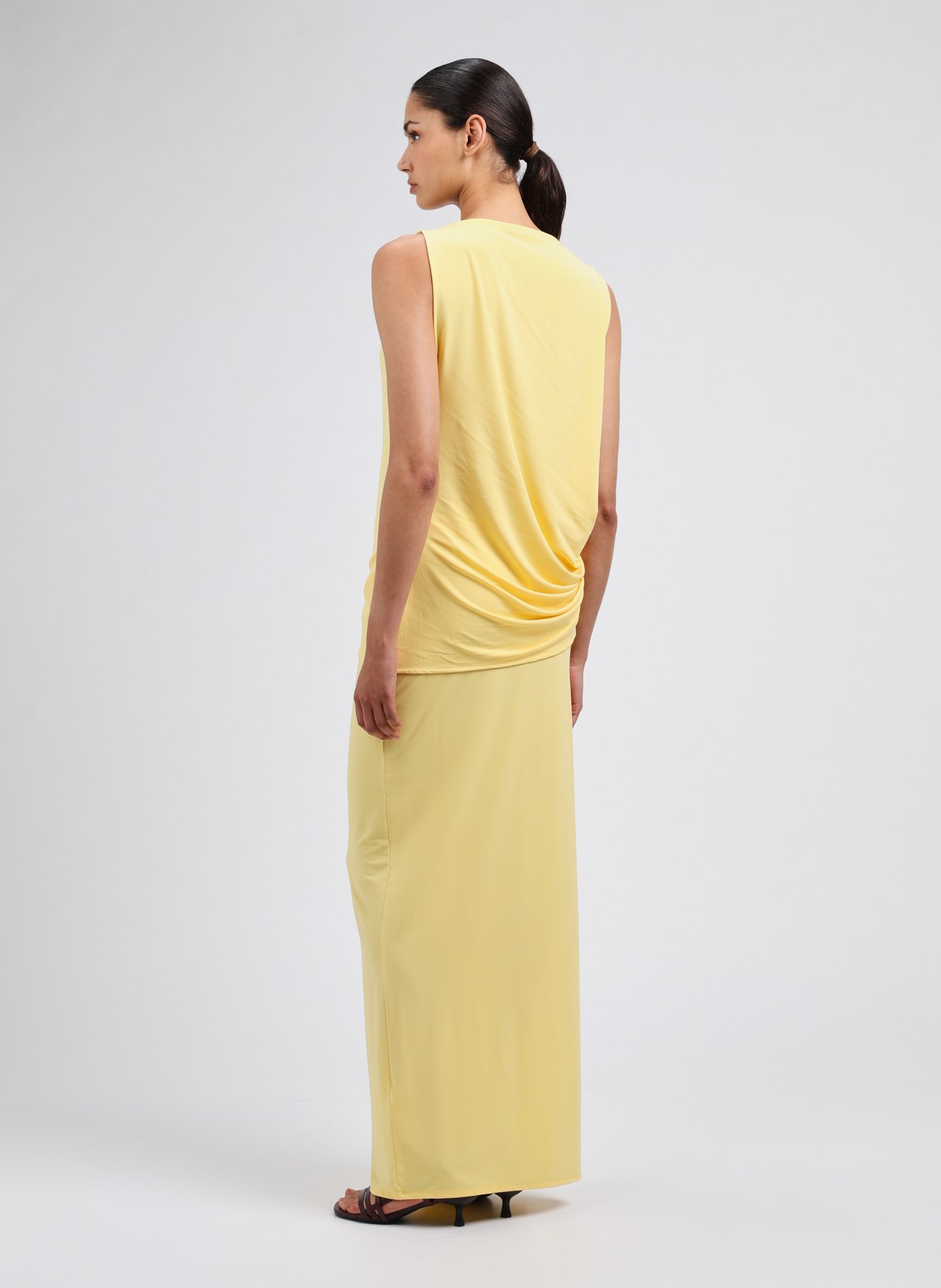 Long Peplum Dress JACQUEMUS Yellow