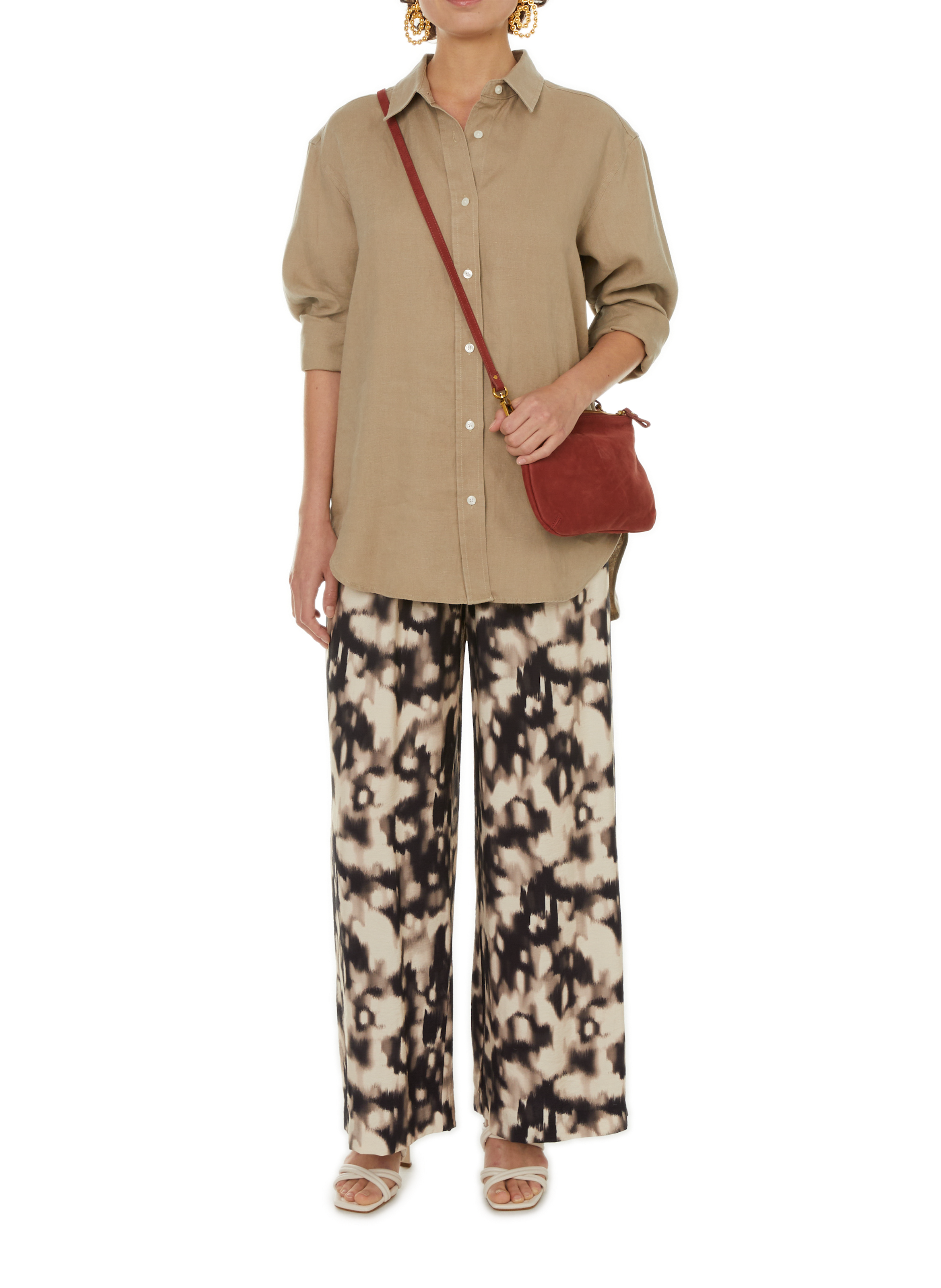 Salova linen shirt SAMSOE SAMSOE Beige