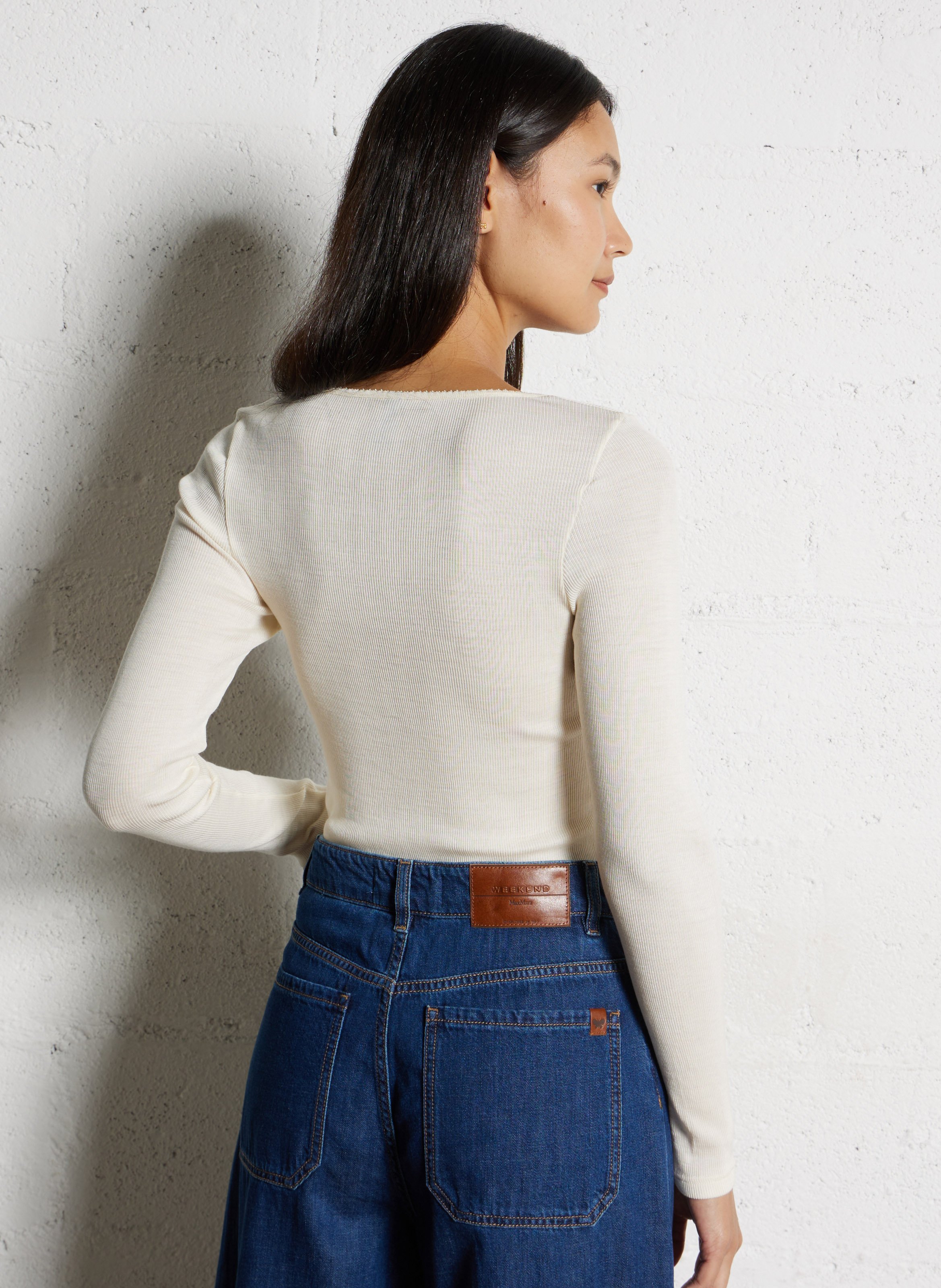 Tee-shirt manches longues uni ARMOR-LUX Beige
