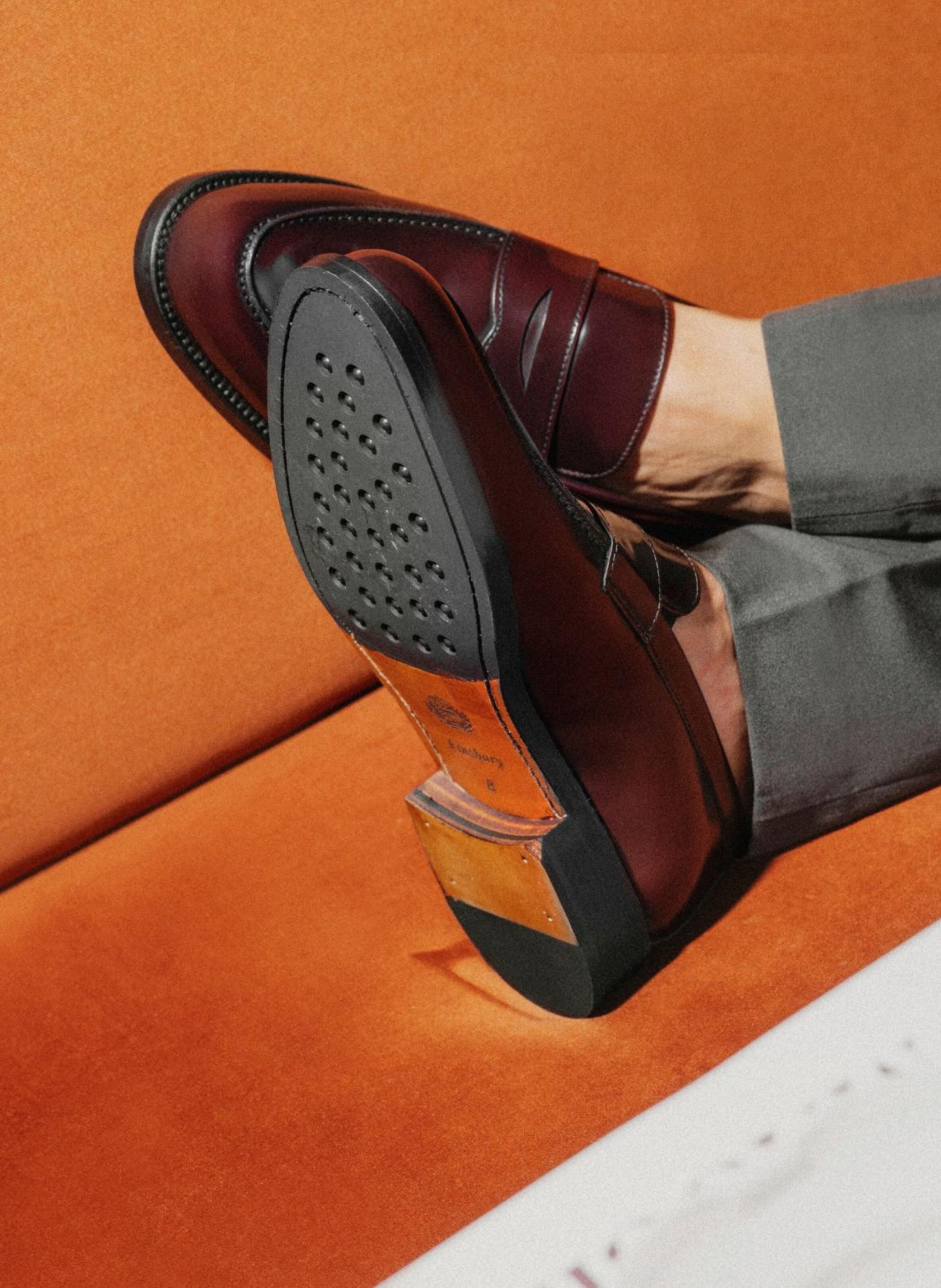 Mocassin oscar FINSBURY Rouge