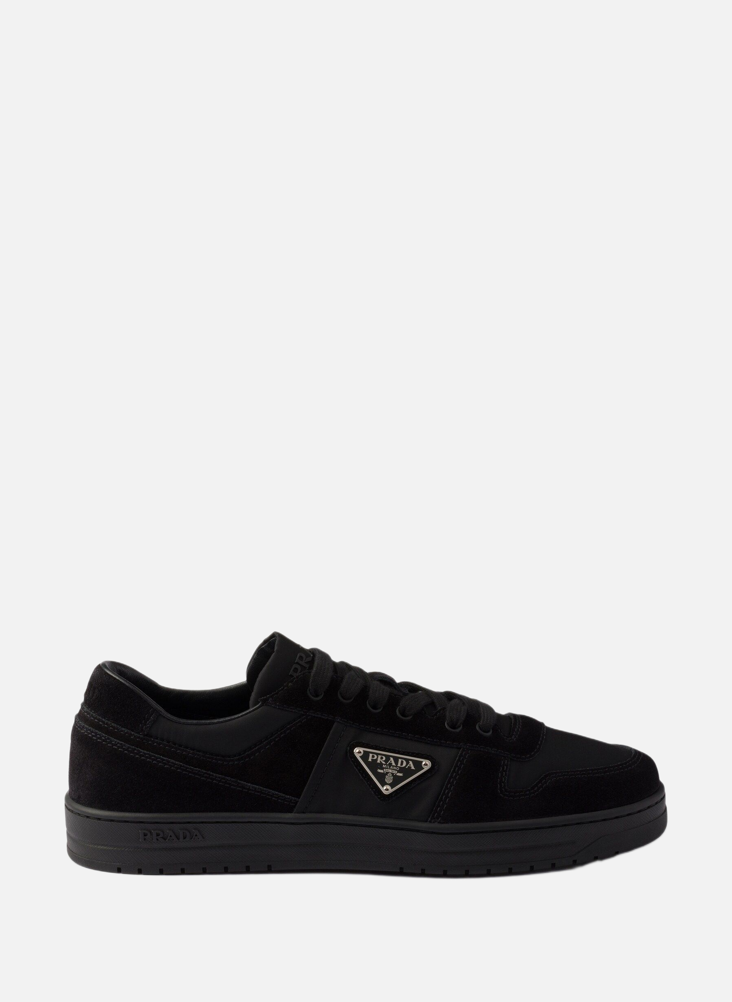 PRADA Baskets en re-nylon et en daim downtown Noir