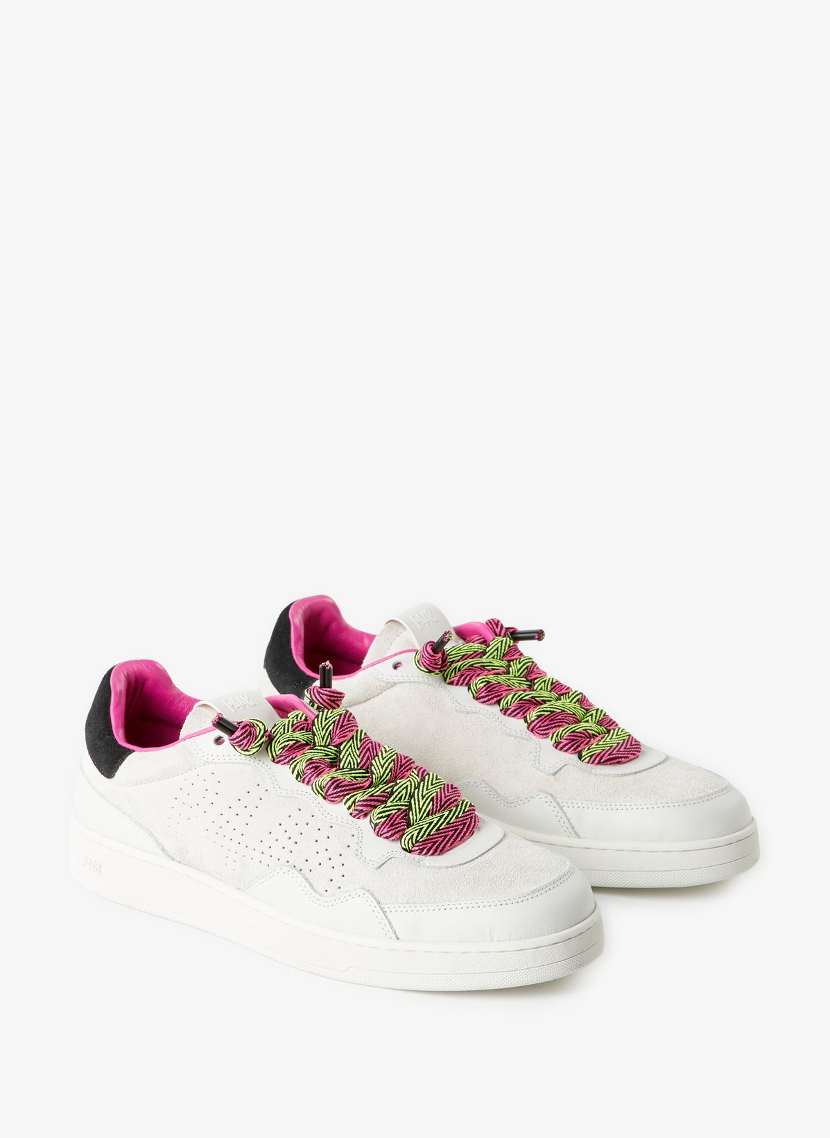 P448 Baskets Bi-matière In White