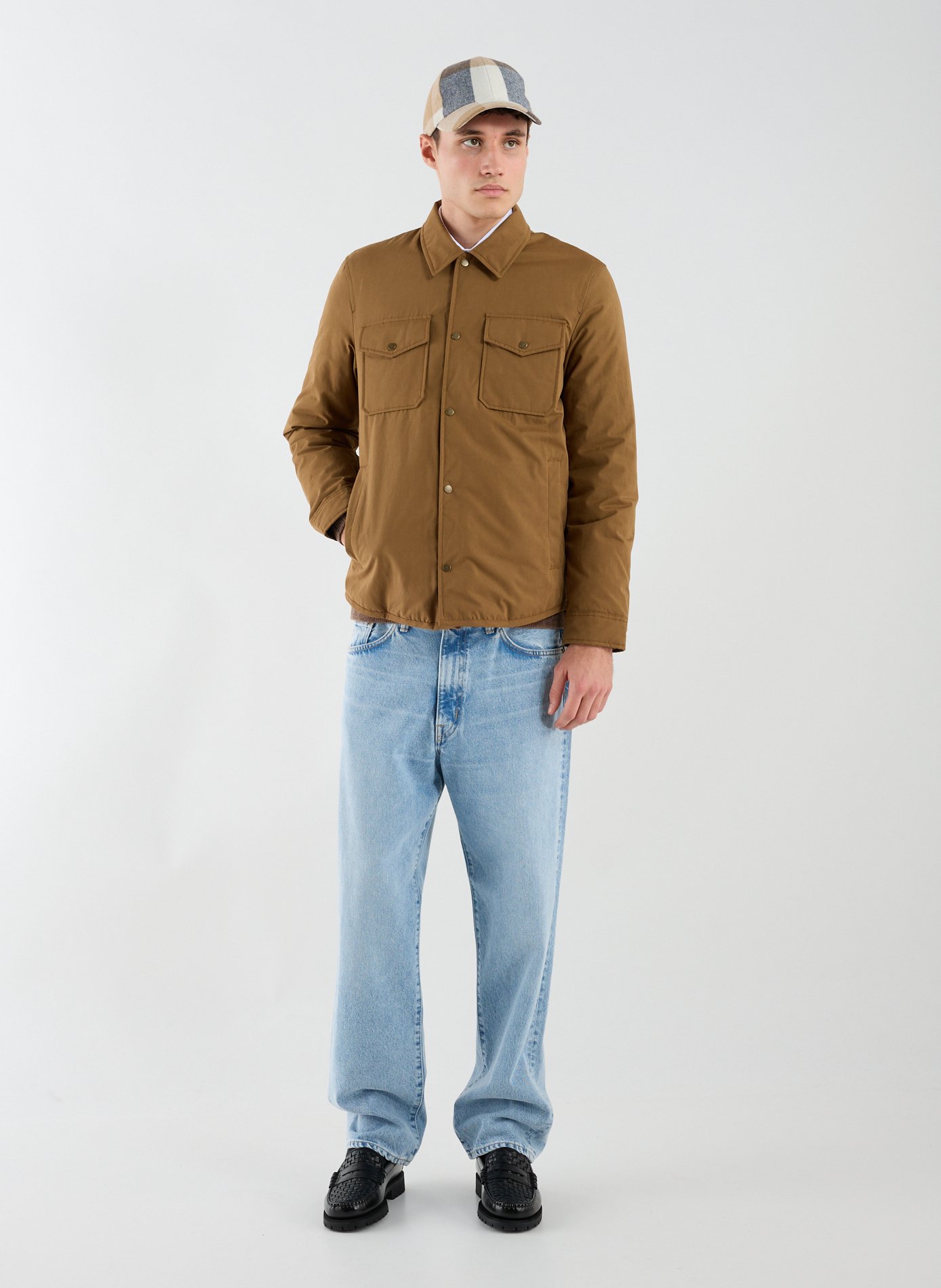 Checkered wool blend cap WOOLRICH Multicolour