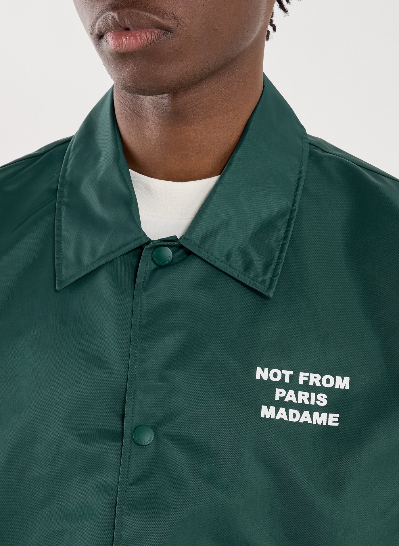 The slogan jacket DROLE DE MONSIEUR Green