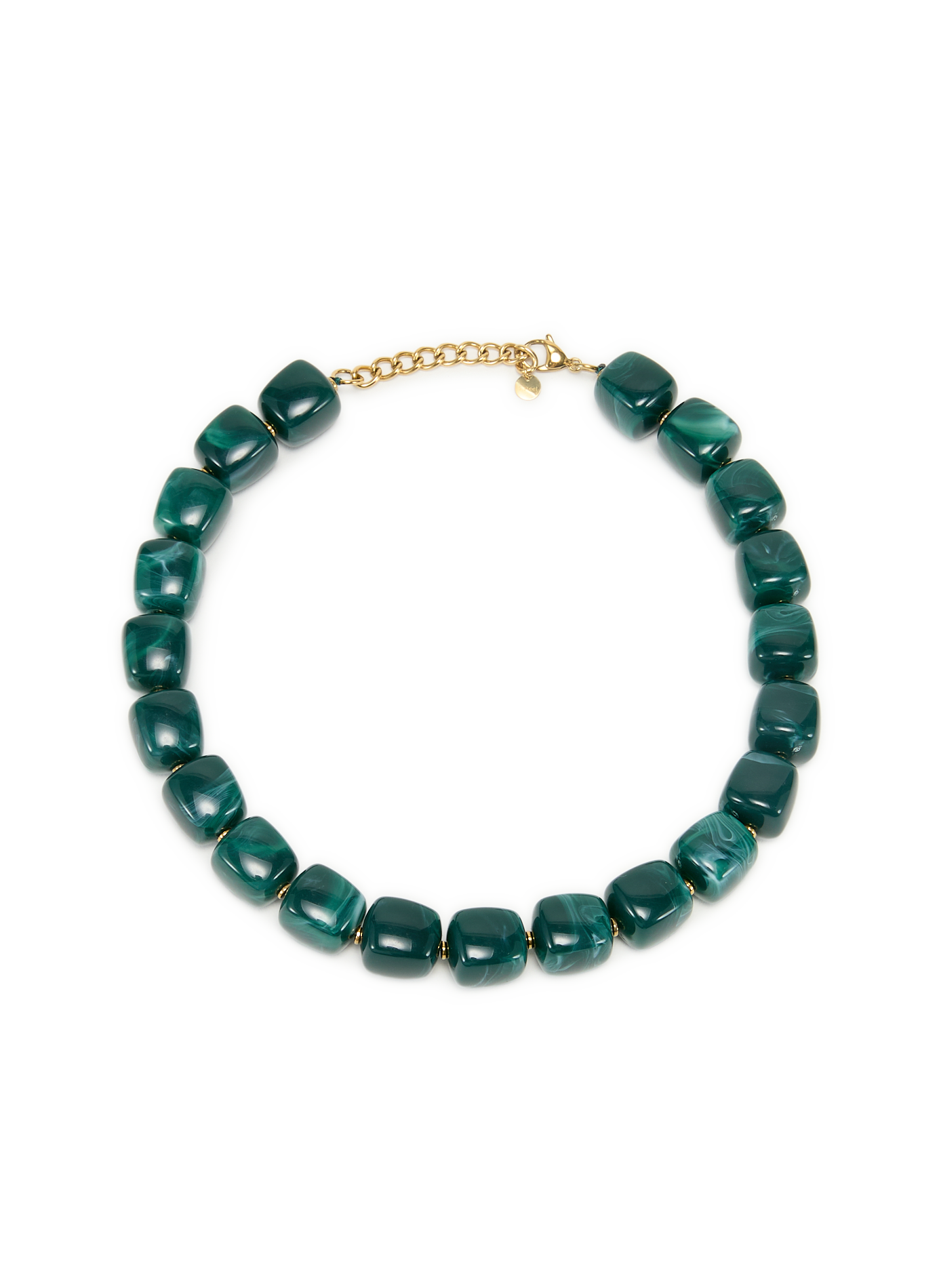 Collier avec pierres en résine AU PRINTEMPS PARIS Vert