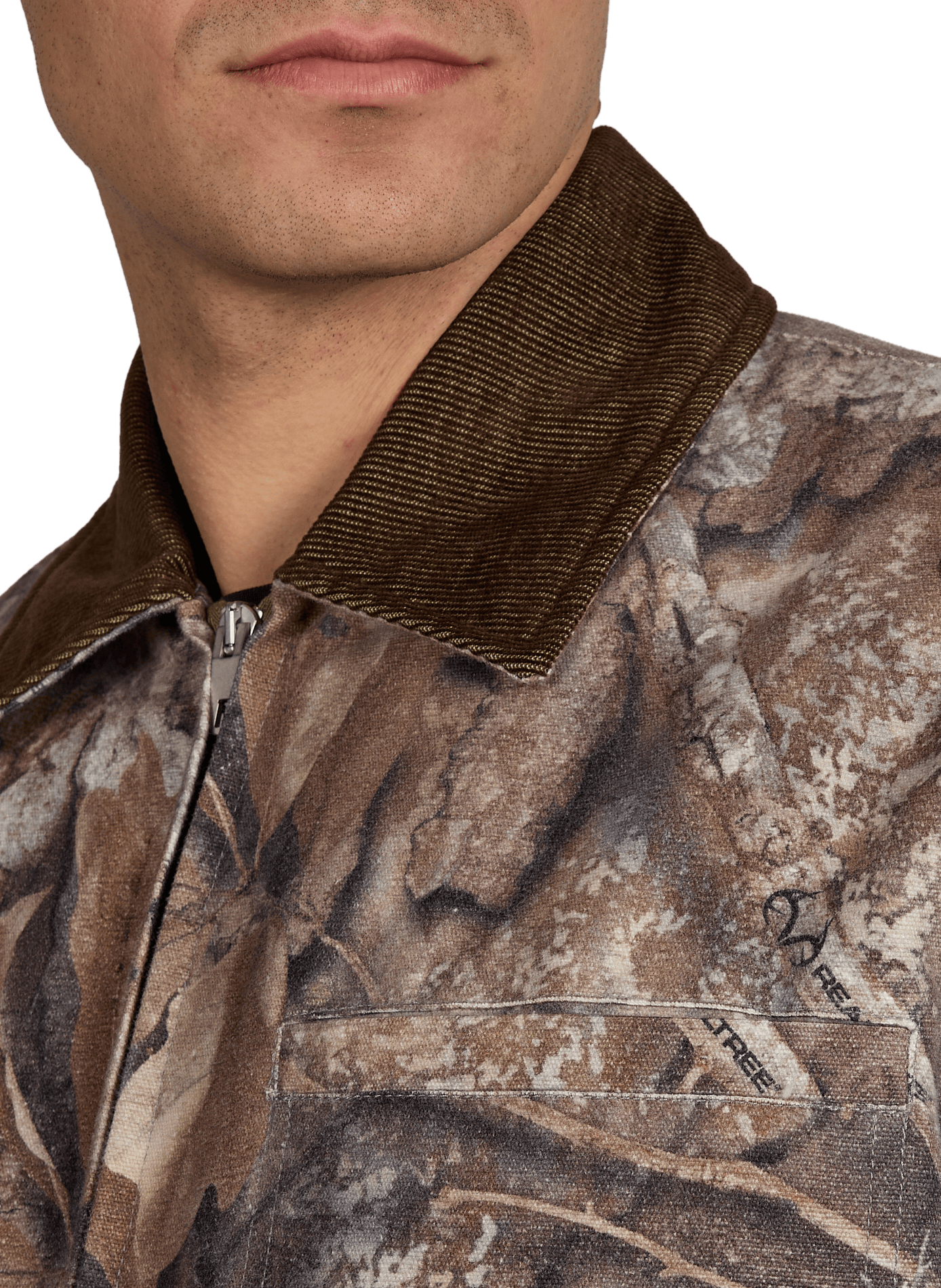 Veste camionneur imprimée camouflage en coton REPRESENT Multicolore