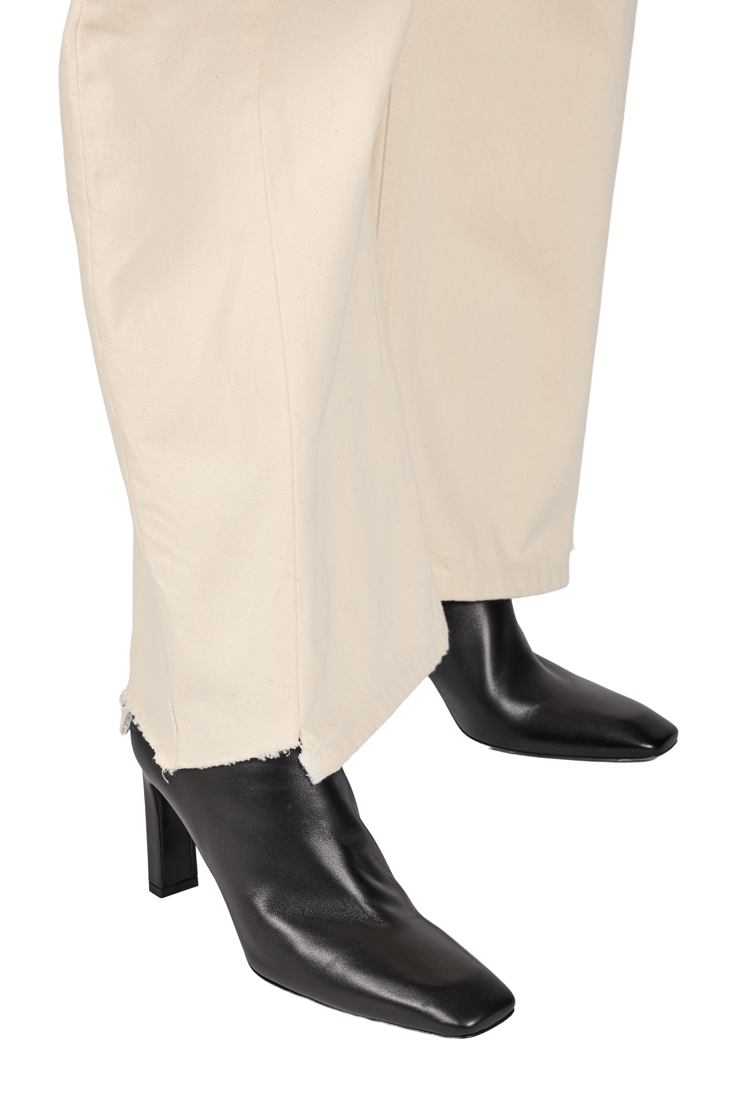 Sheepskin leather ankle boots TOTEME Black