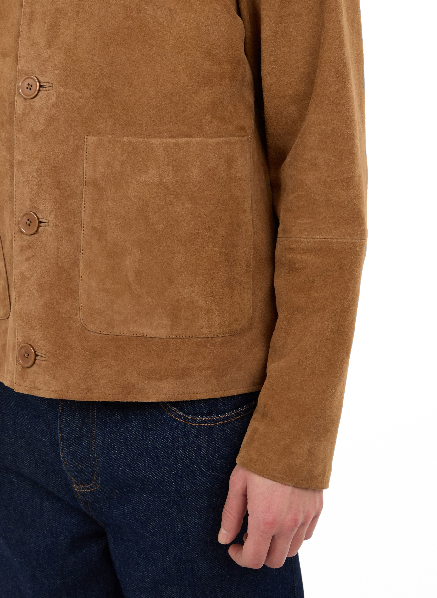Suede jacket SAISON 1865 Beige