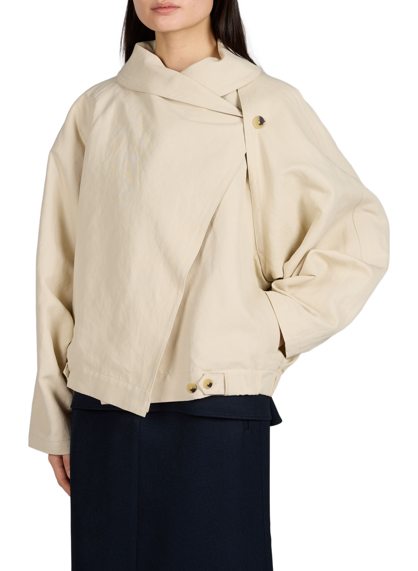 Lightweight jacket in cotton and linen LE 17 SEPTEMBRE Beige