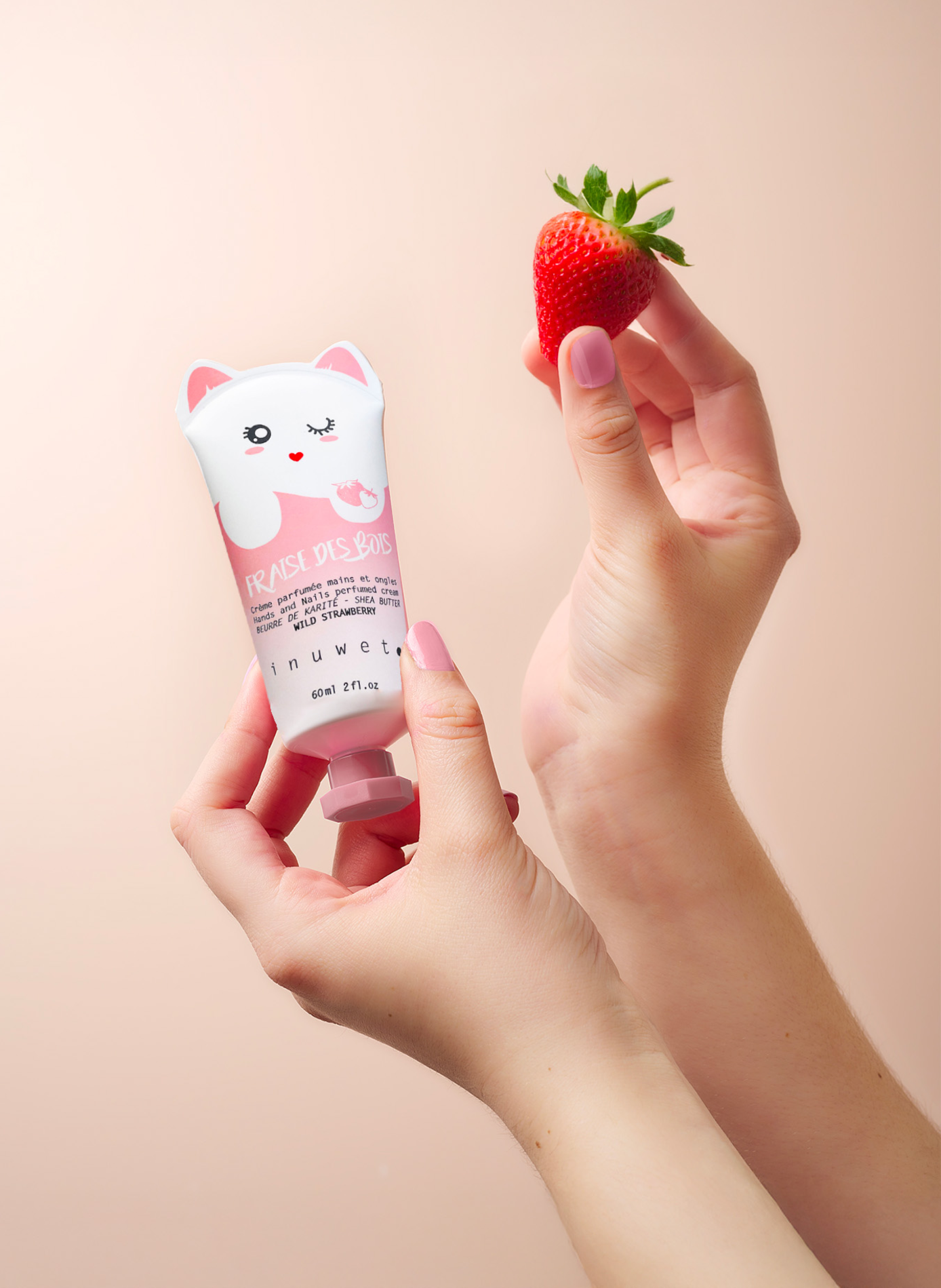 Crème main - Fraise INUWET No color
