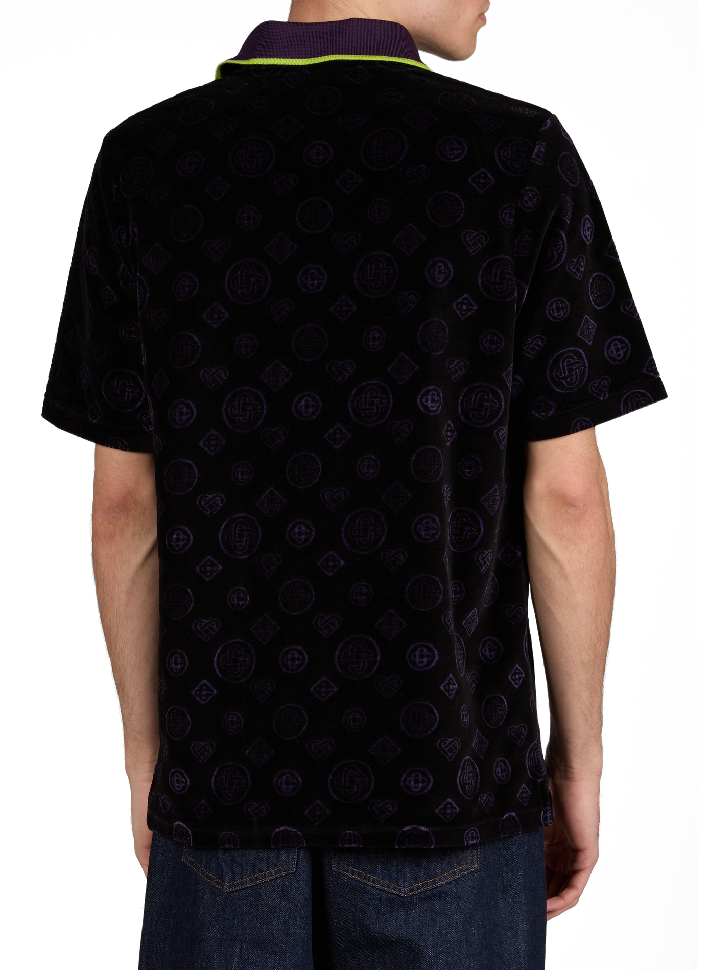 Polo en velours monogrammé CASABLANCA PARIS Multicolore