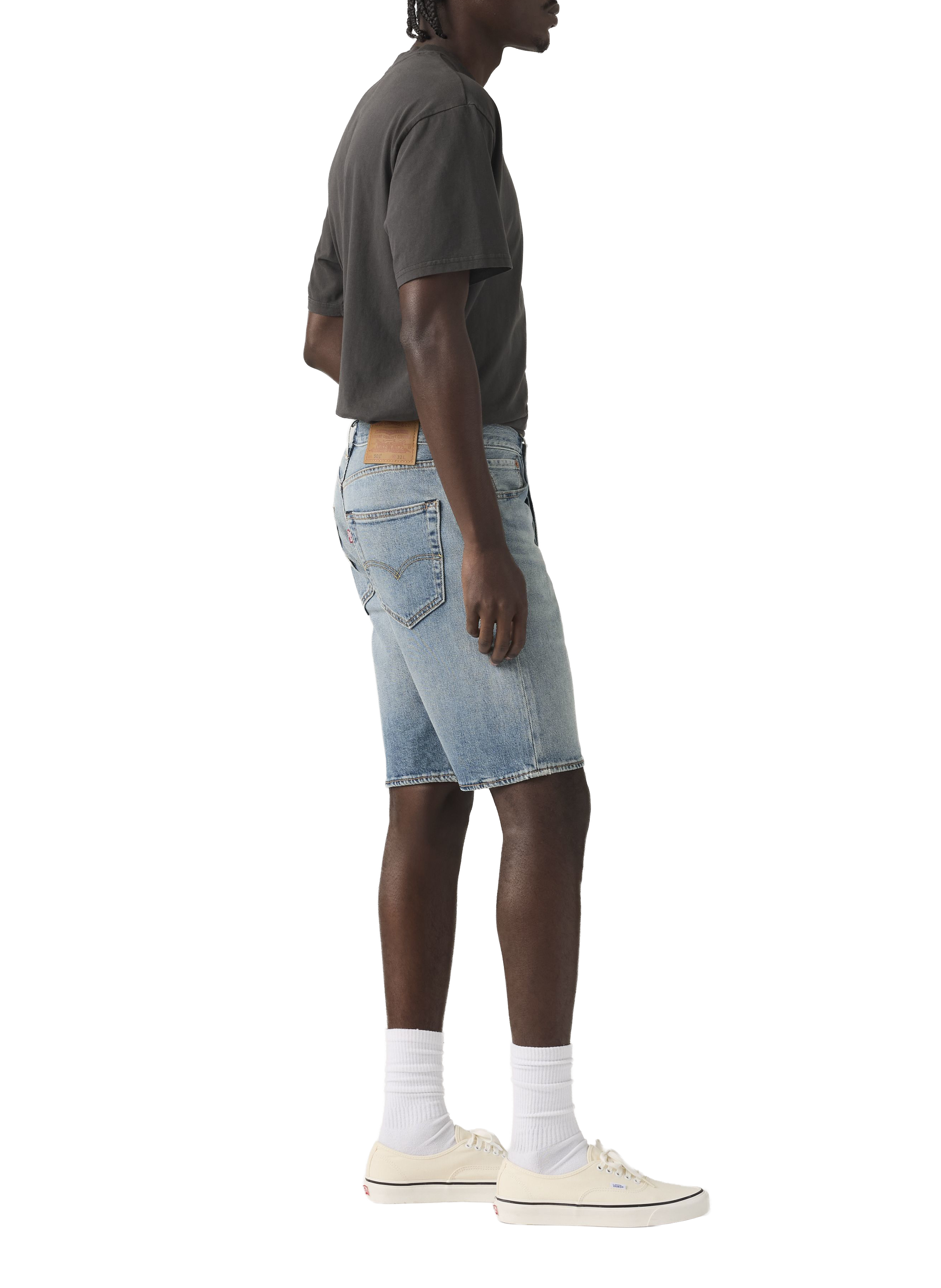 Short denim en coton mélangé LEVI'S Bleu