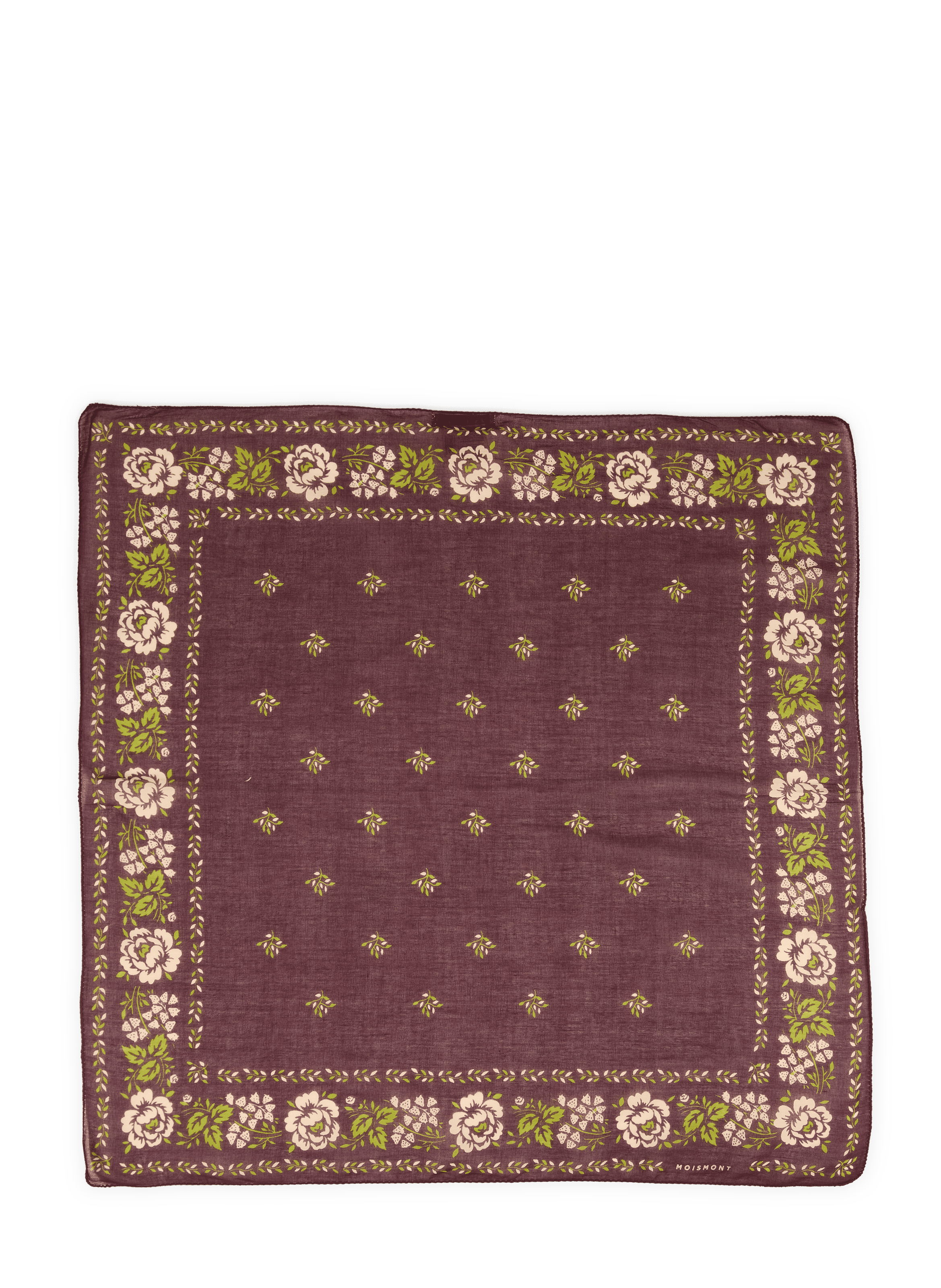 Printed Cotton Scarf MOISMONT Purple