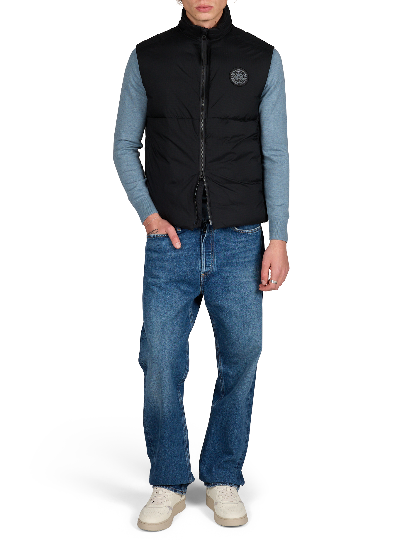 Sleeveless high neck vest CANADA GOOSE Black