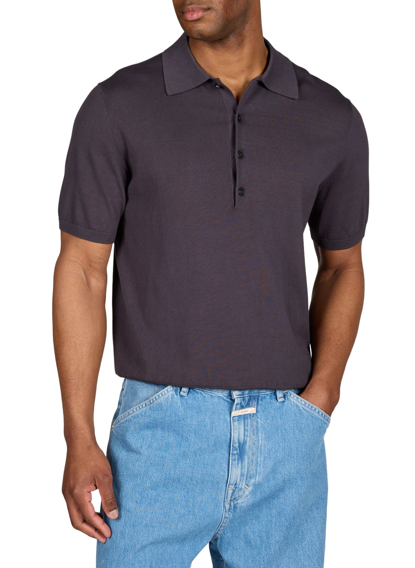  Cotton polo shirt  CLOSED Black