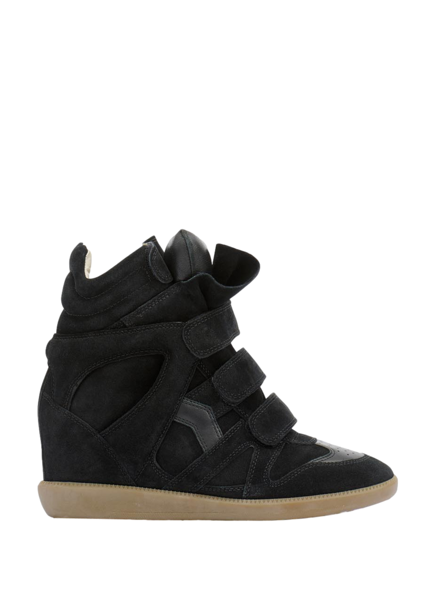 Beckett leather wedge sneakers ISABEL MARANT Black