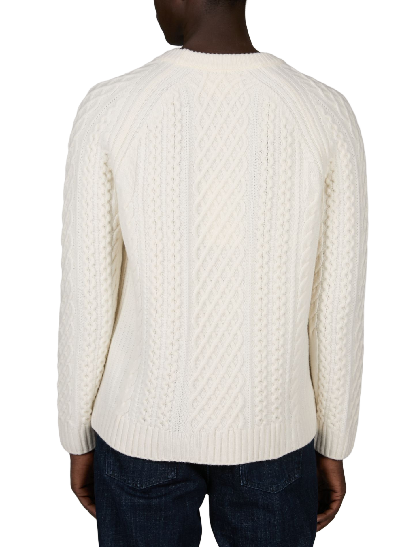 Round neck wool straight sweater CLOSED Beige