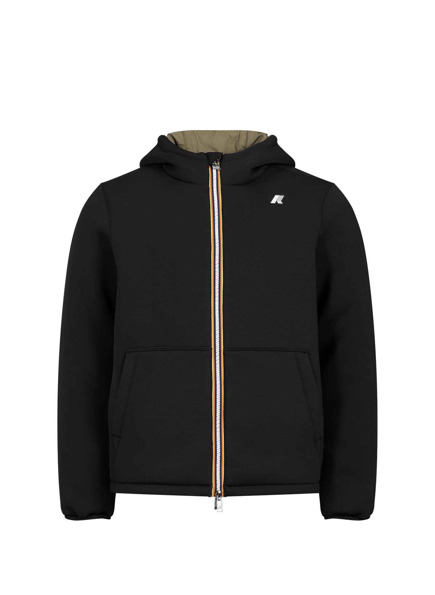 Sweat col montant K-WAY Kaki