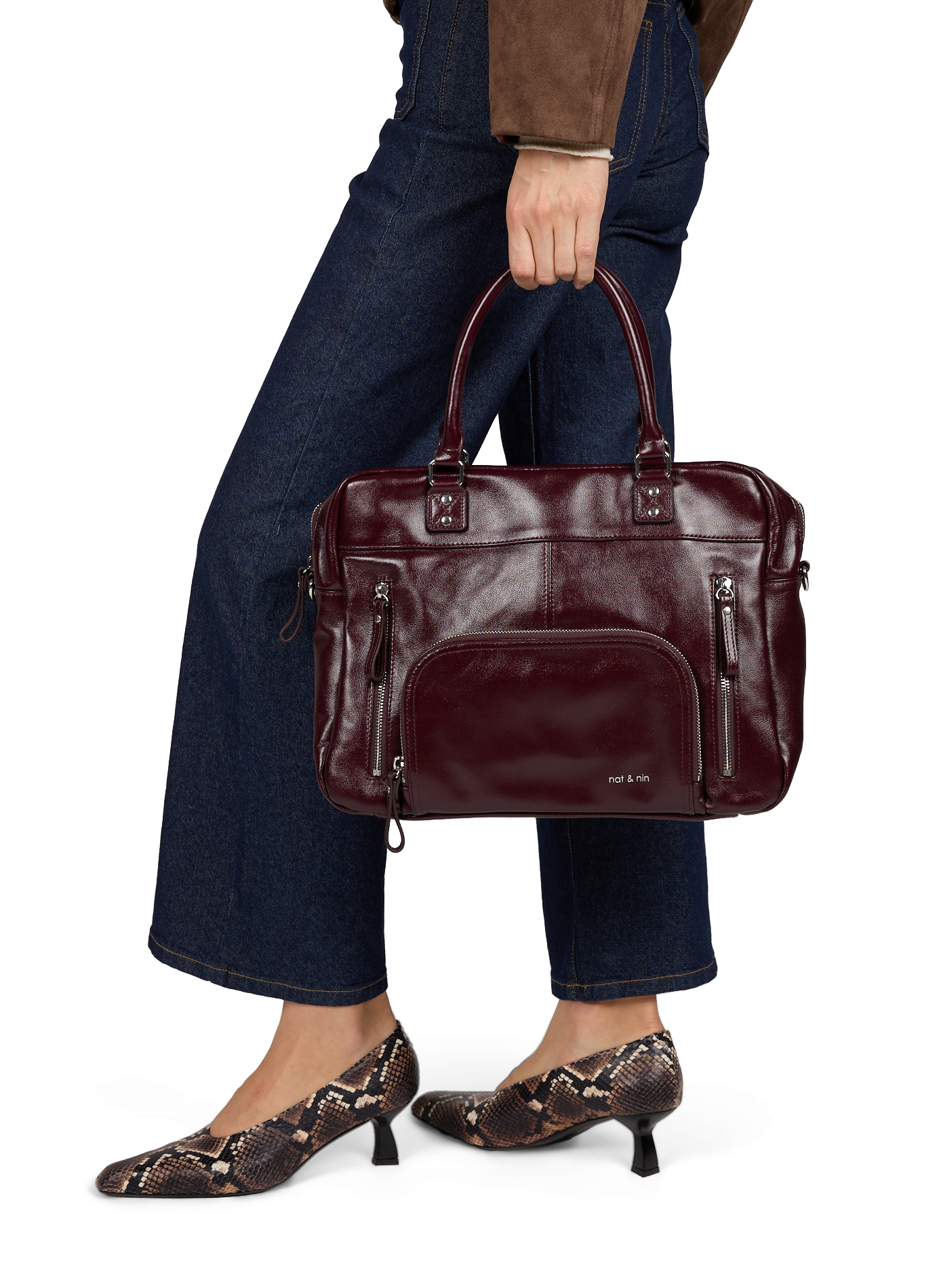 Sac à main Macy en cuir NAT & NIN Violet