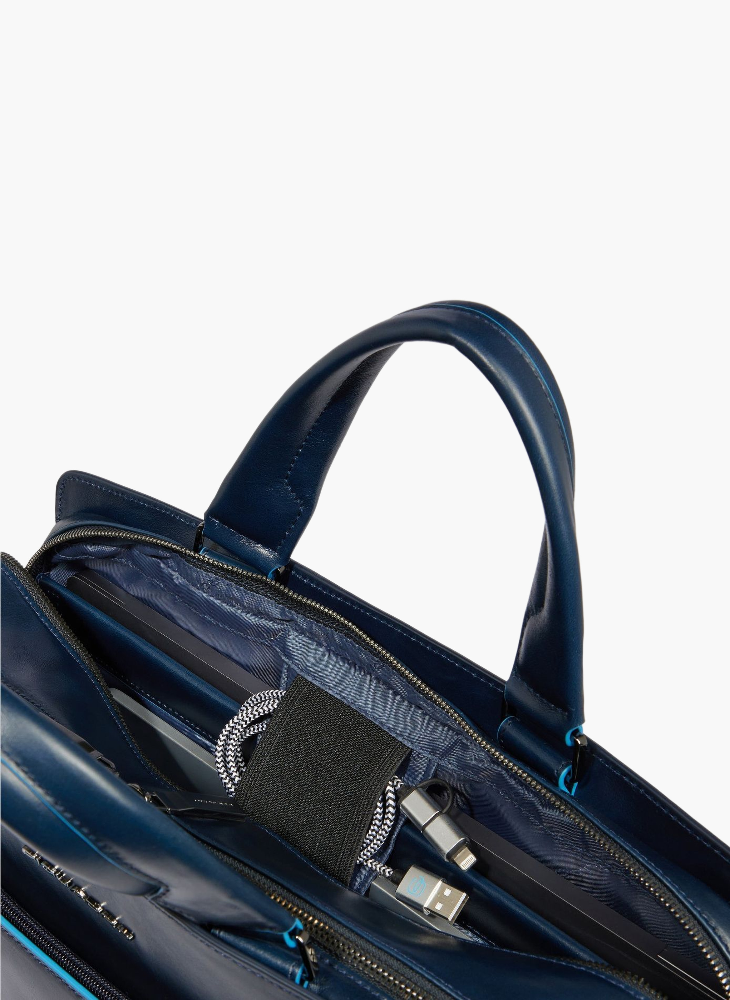 Sac d'ordinateur 15,6" personnalisable PIQUADRO Marron