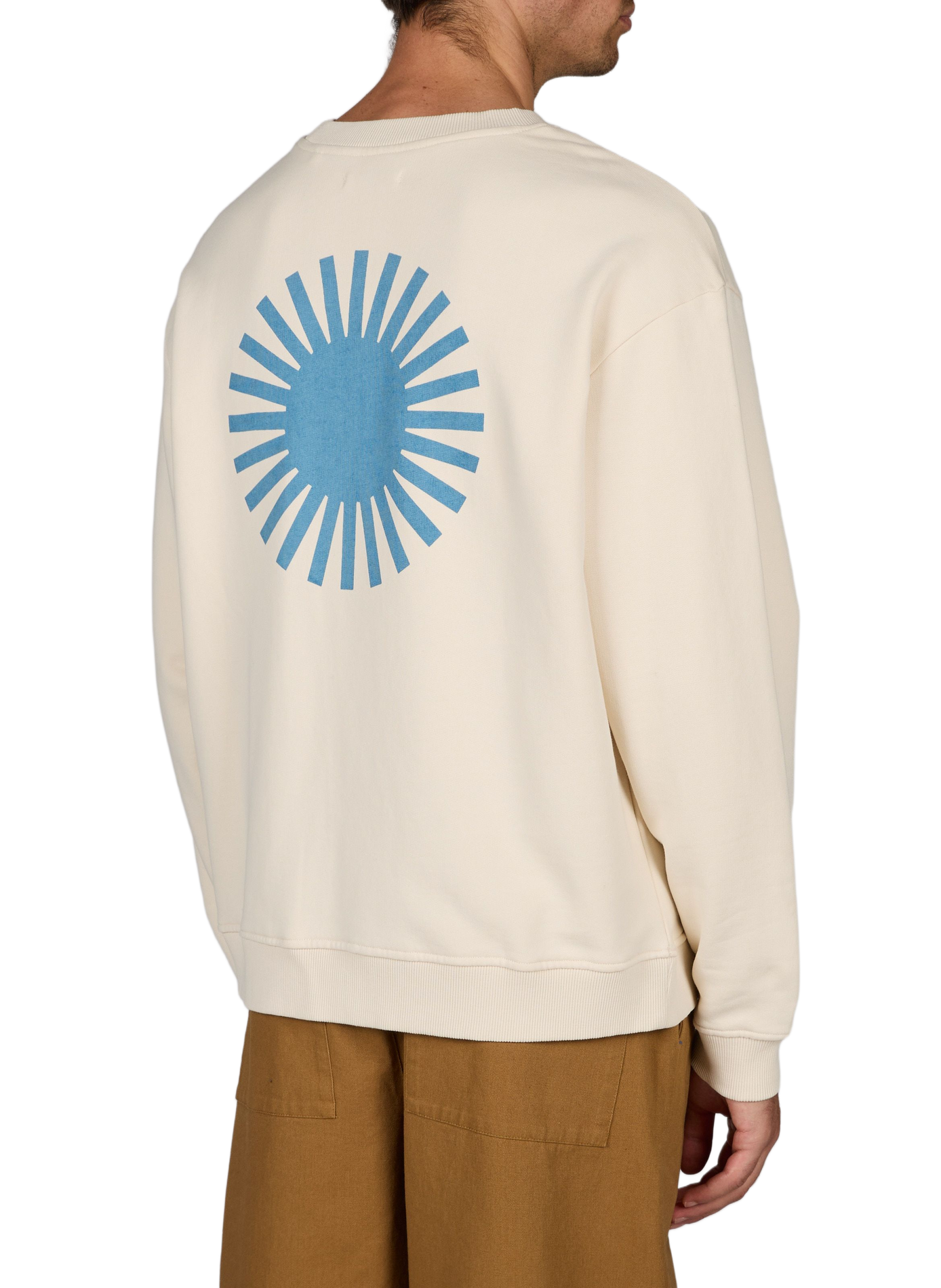 Rechte sweater van katoen THINKING MU Wit