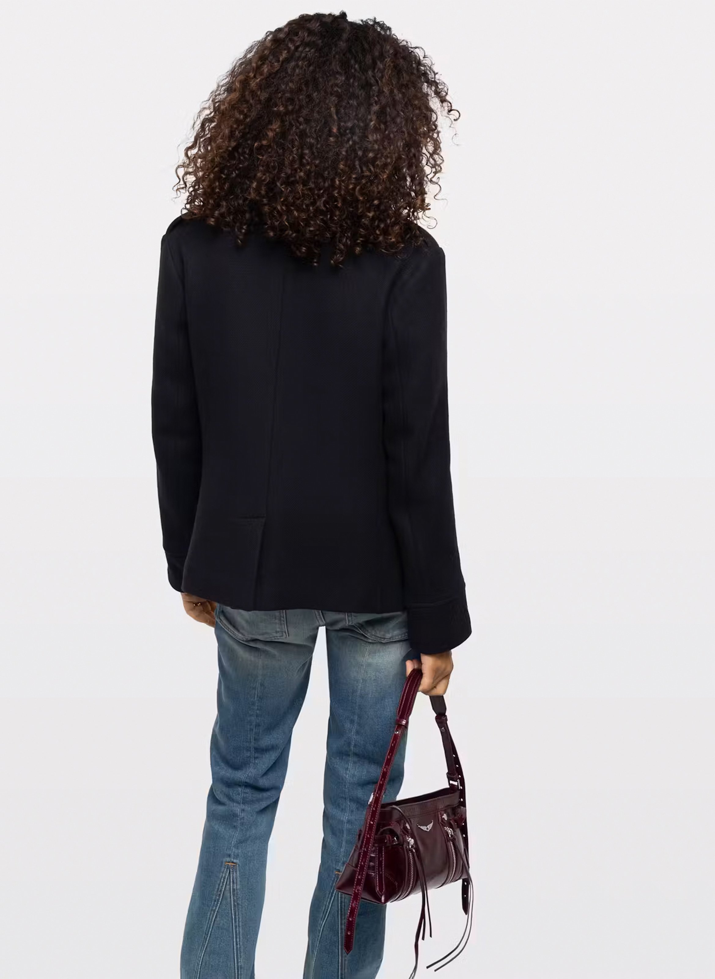 Veste col classique en laine mélangée veram ZADIG&VOLTAIRE Bleu