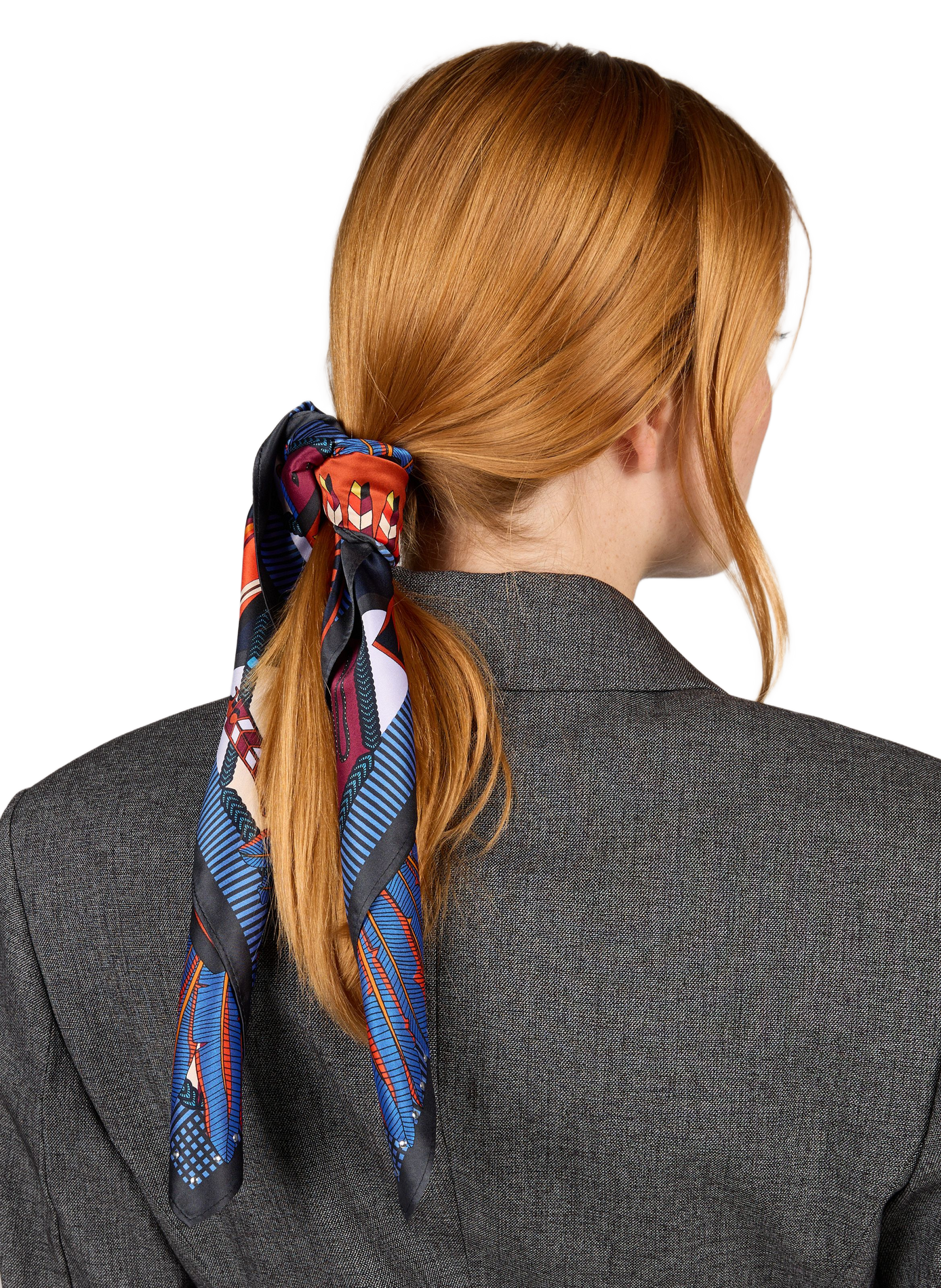 Bedrucktes Machu Pichu Tuch WILD Blau