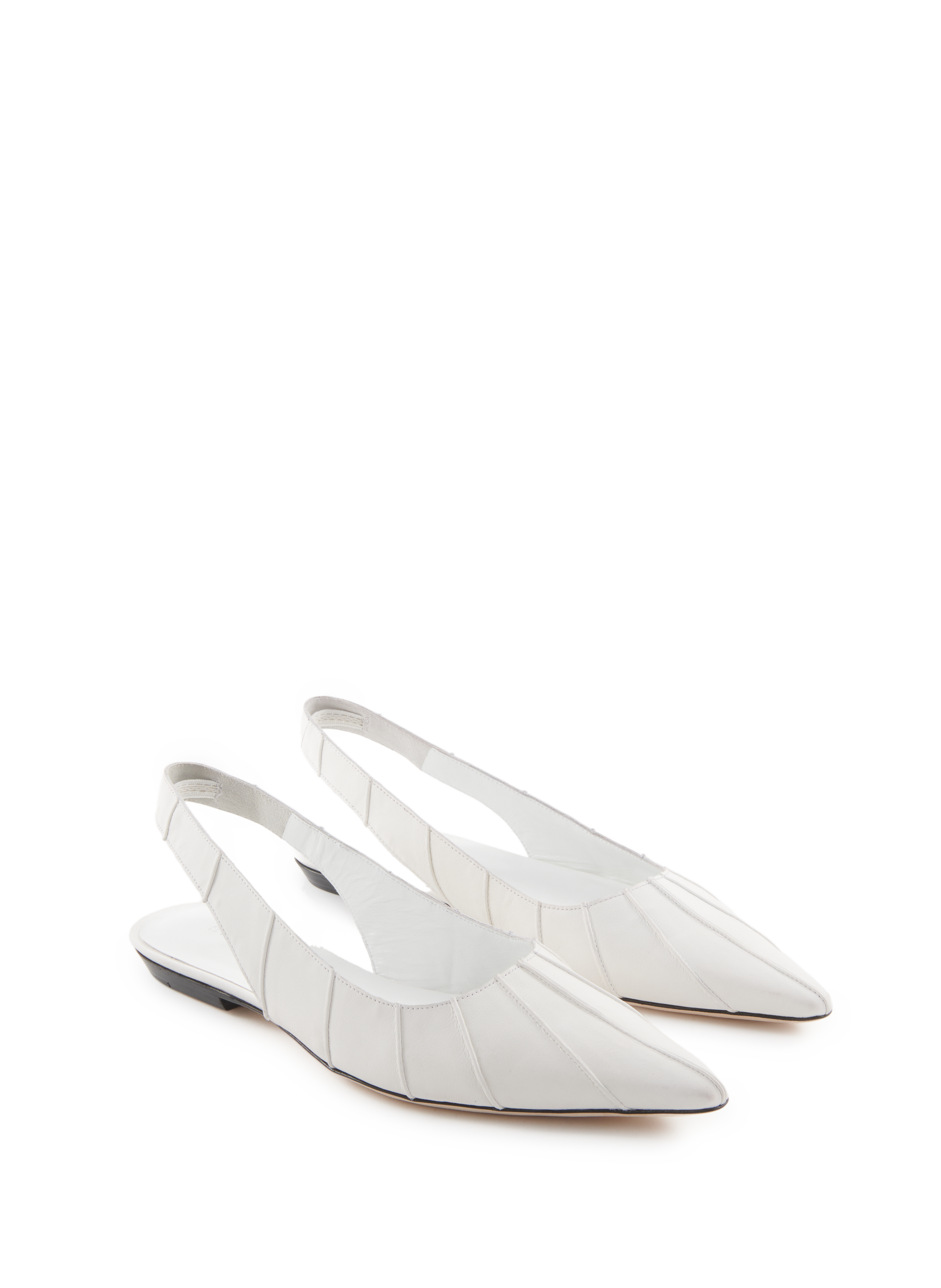 Ballerines à cuir  BY FAR Blanc