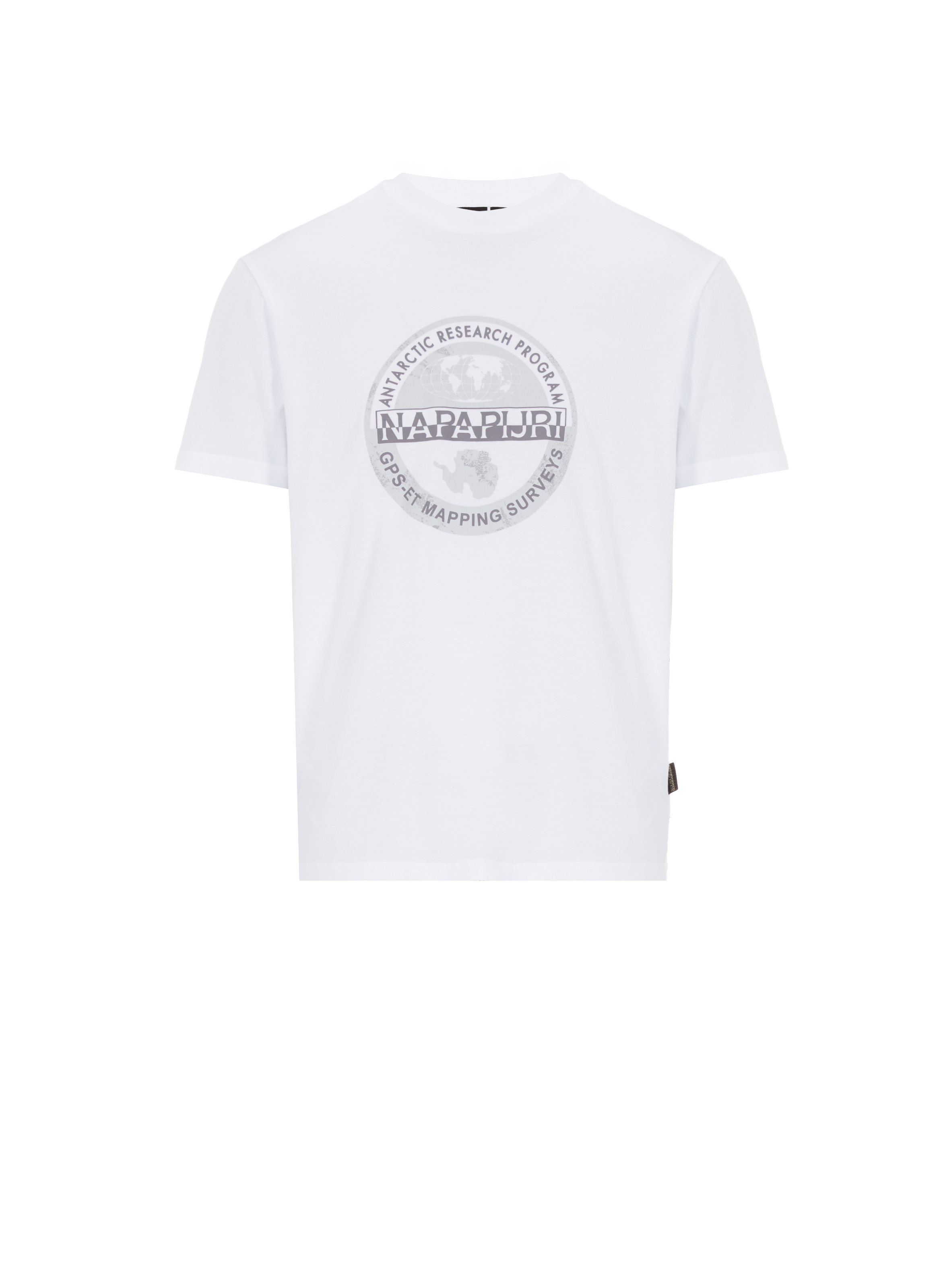 Bedrucktes Baumwoll-T-Shirt NAPAPIJRI Weiss