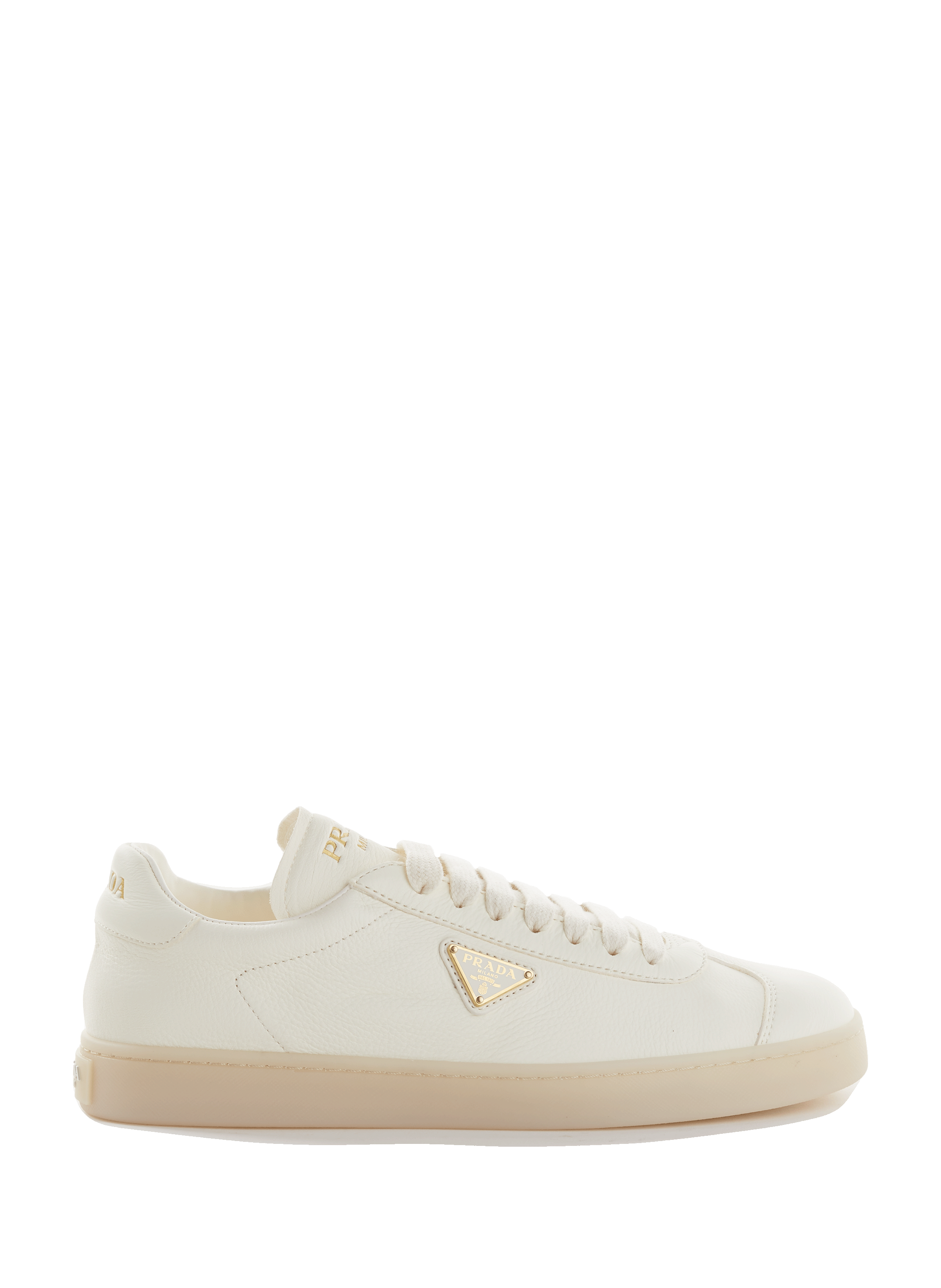 Leather sneakers PRADA White