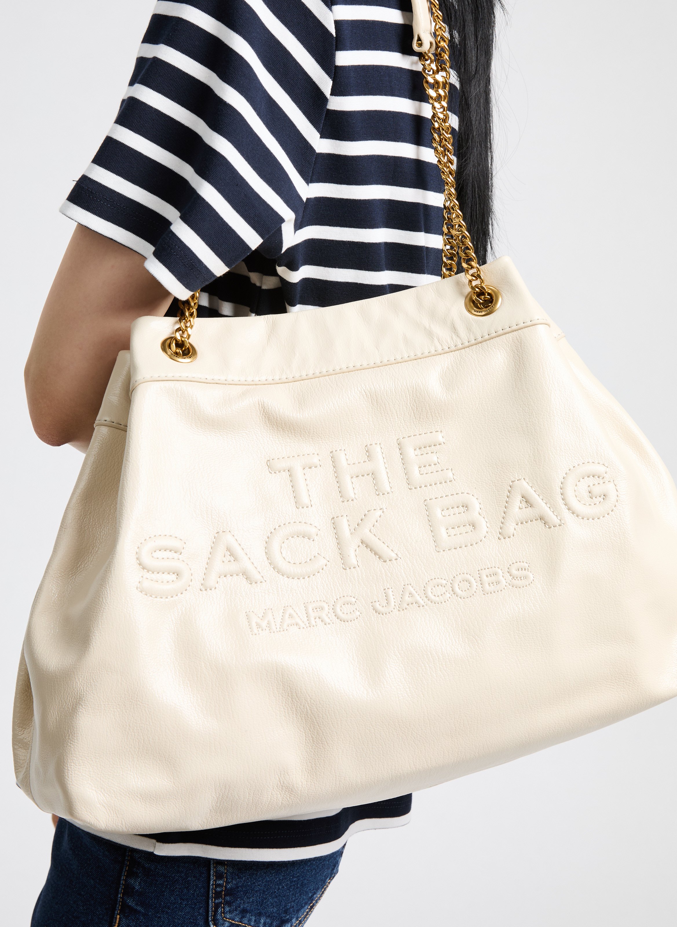 Sac cabas The Large Chain Sack  MARC JACOBS Beige
