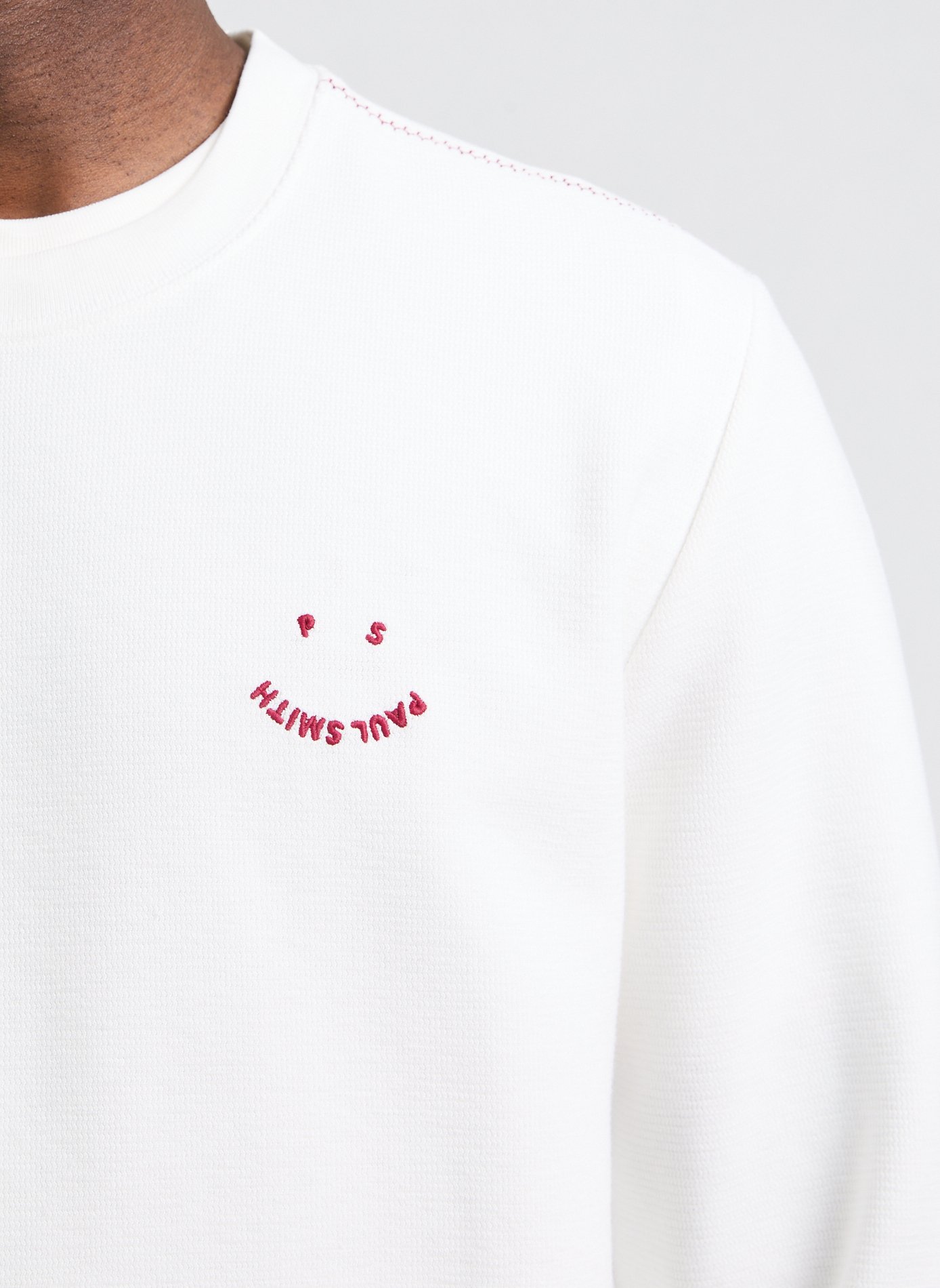 Pull droit en coton mélangé PAUL SMITH Blanc