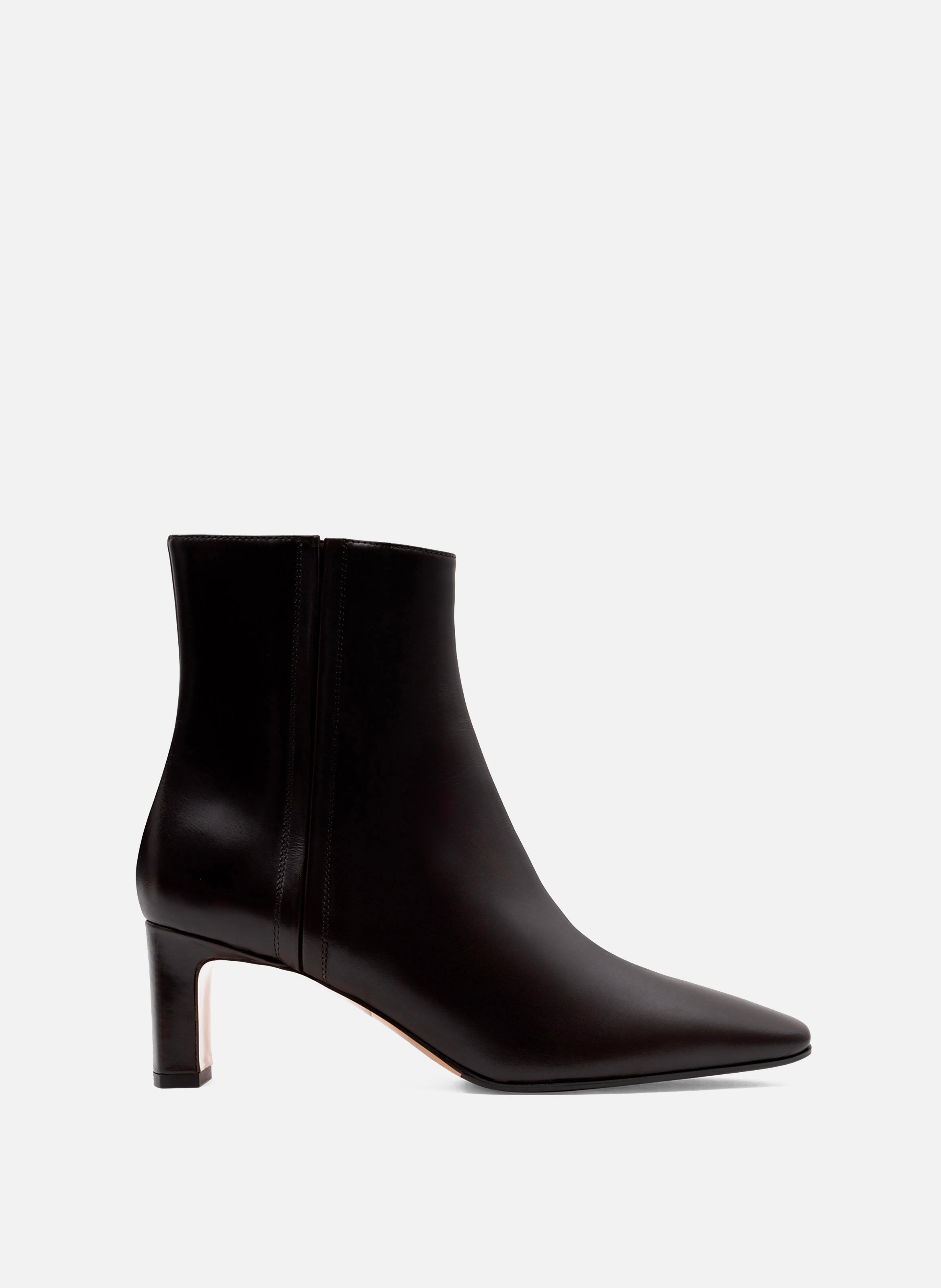 Bottines elena en veau lisse PARALLELE Marron