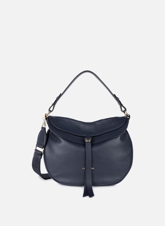 Grand sac besace - dune gaia Bleu by LANCASTER LANCASTER Grand sac besace - dune gaia Bleu