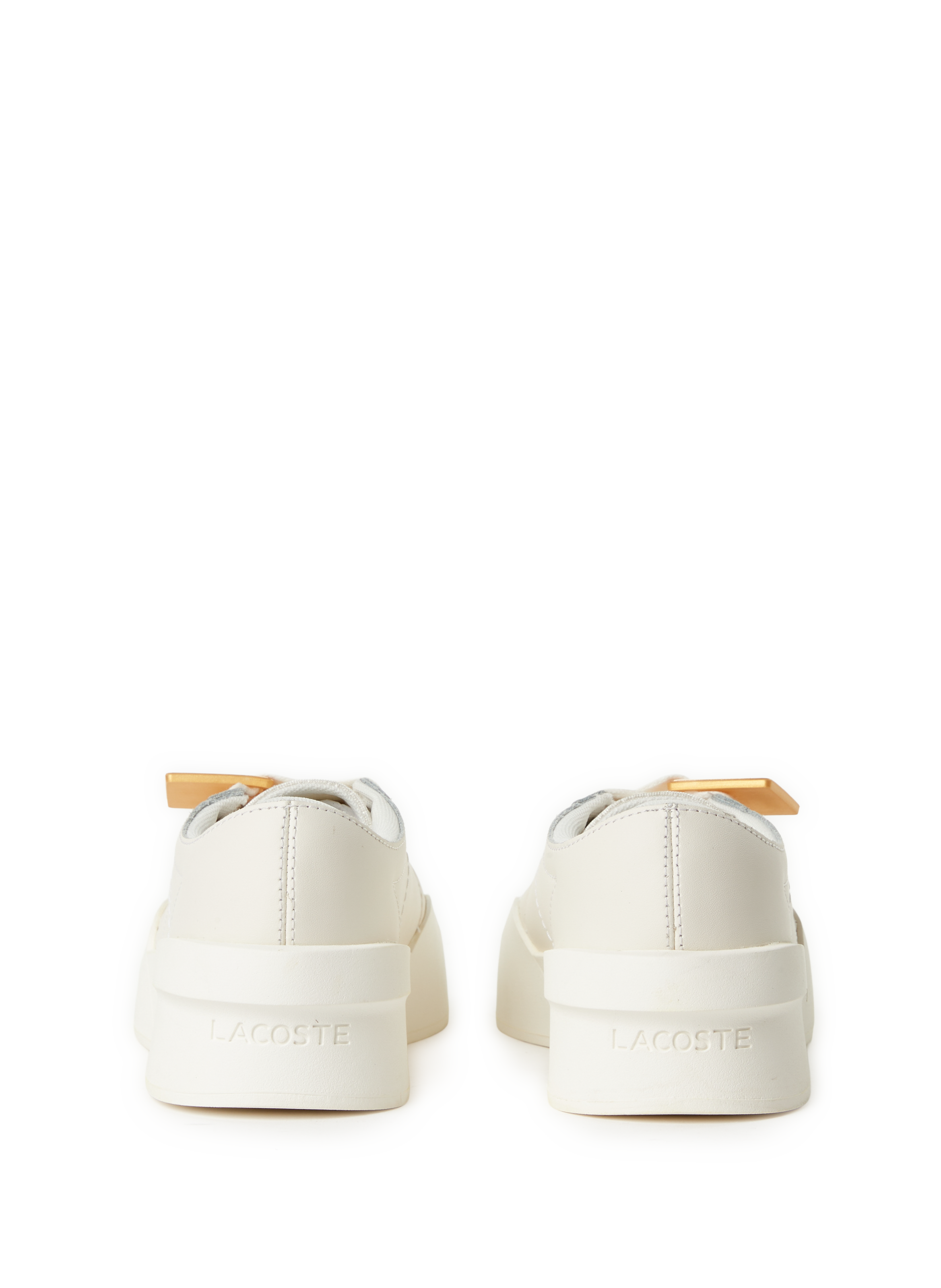 Sneakers Aura Club en cuir LACOSTE Beige