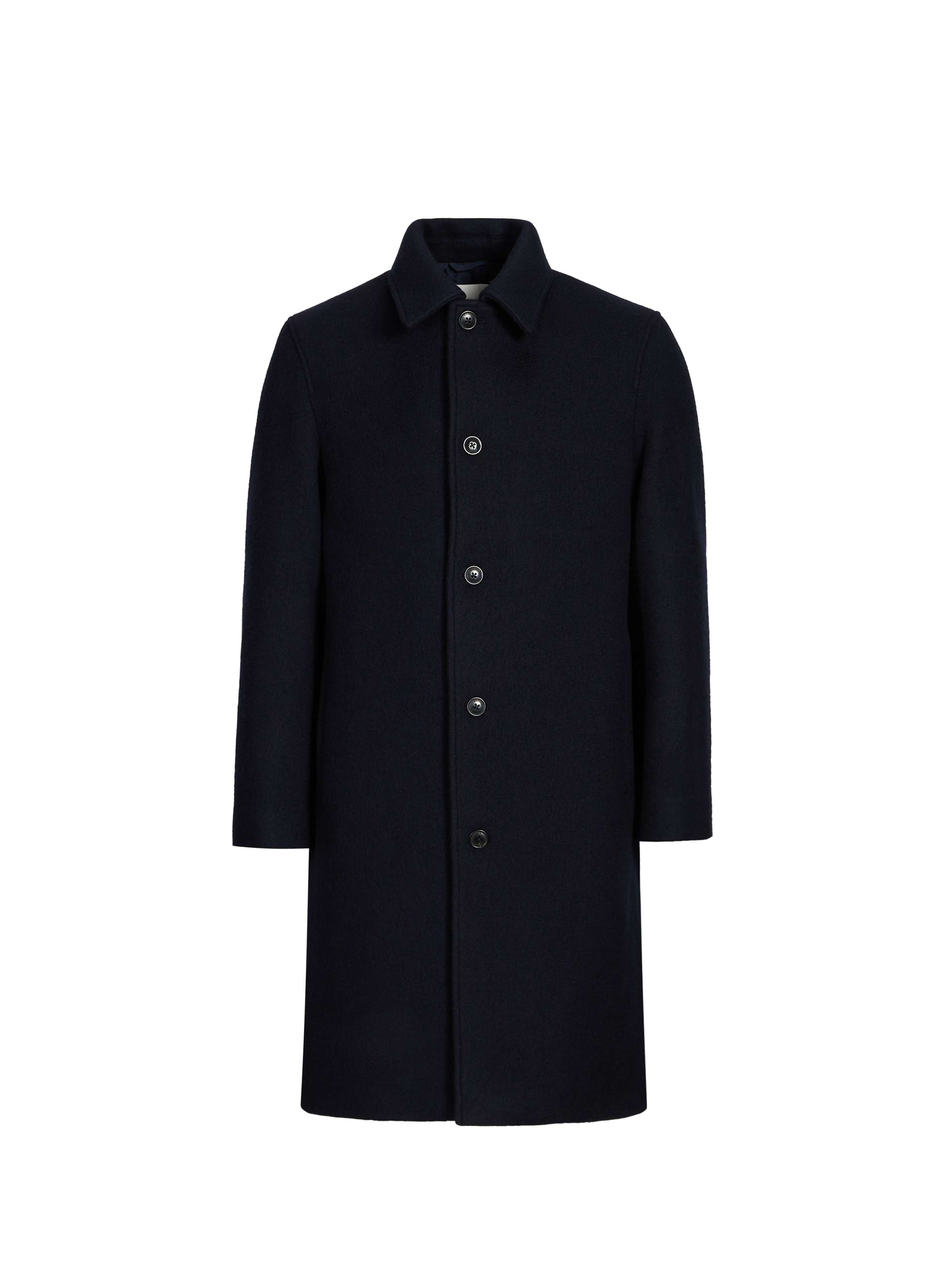 Manteau col classique en laine mélangée CLOSED Bleu