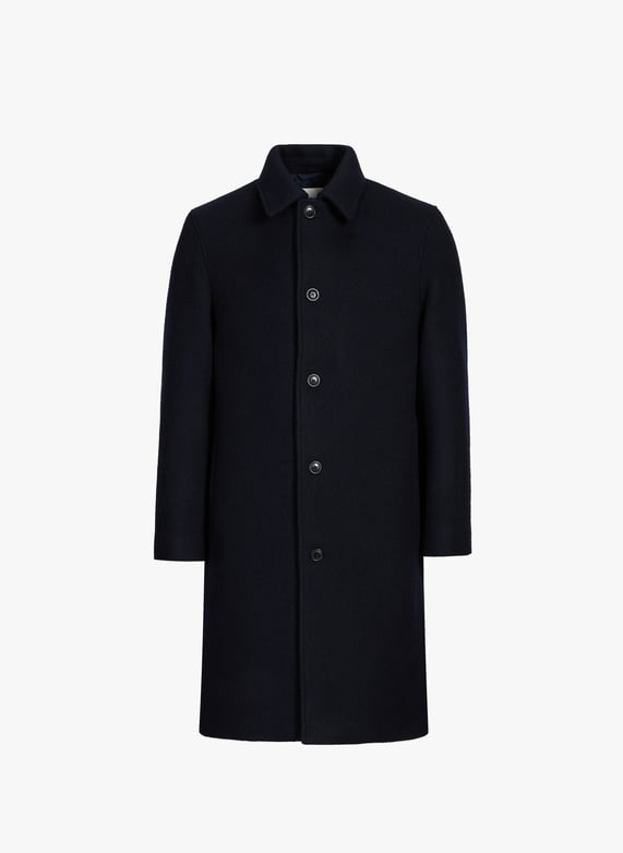 Manteau col classique en laine mélangée | Bleu by CLOSED Manteau col classique en laine mélangée Bleu