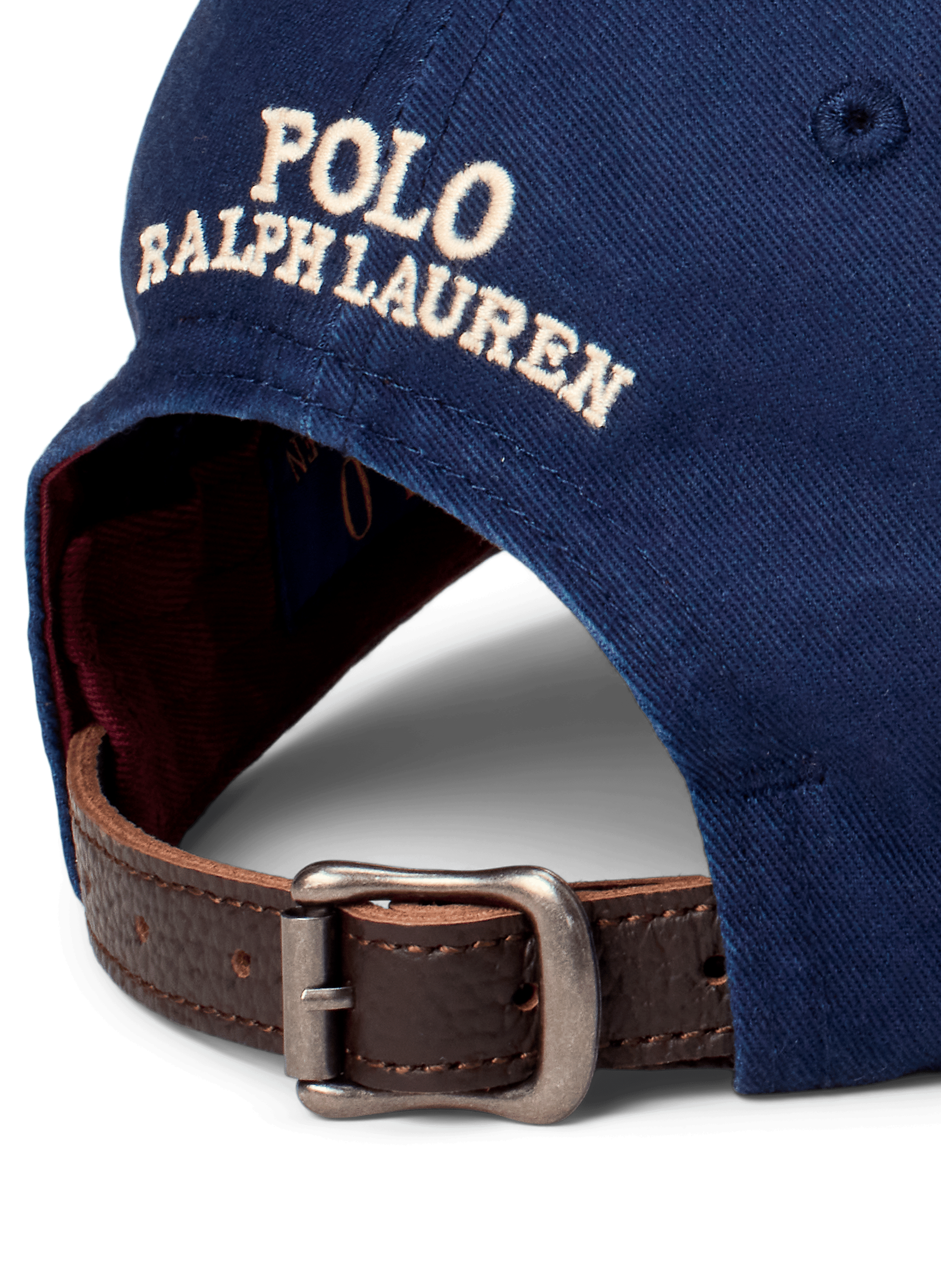 Casquette brodée en coton POLO RALPH LAUREN Bleu