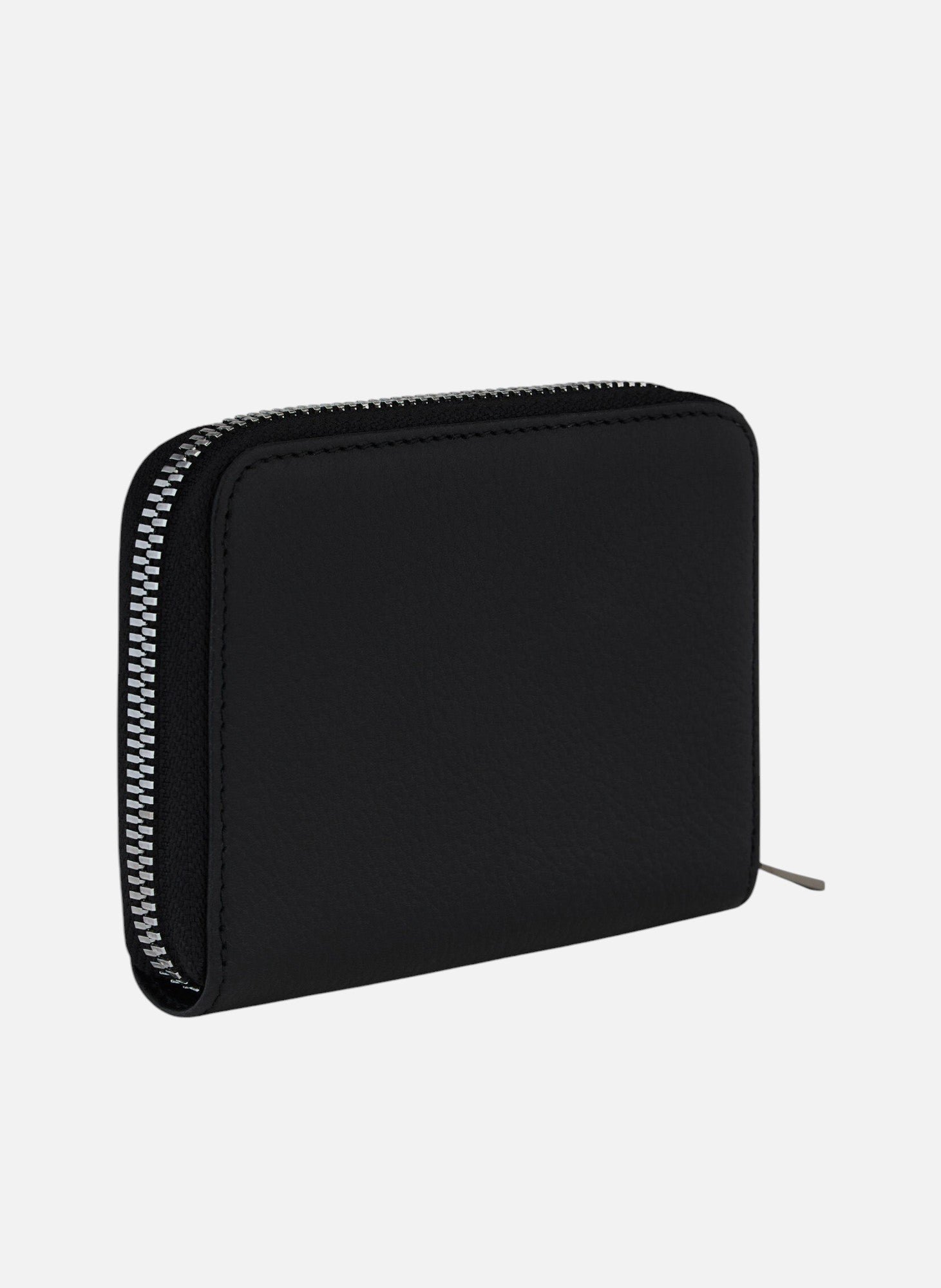 Porte monnaie emilie en cuir grainé LE TANNEUR Noir