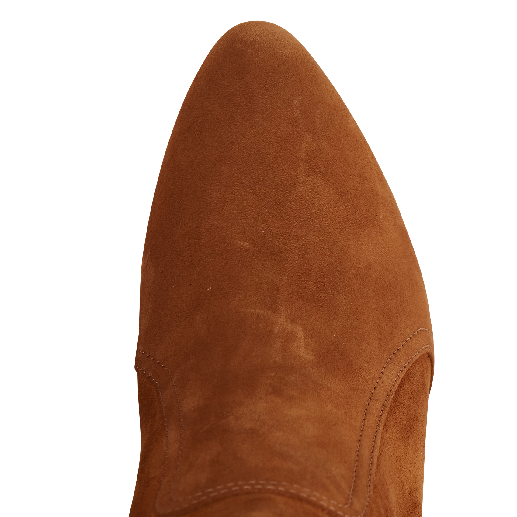 Bottes à talon en cuir velours hcaitlin BA&SH Marron