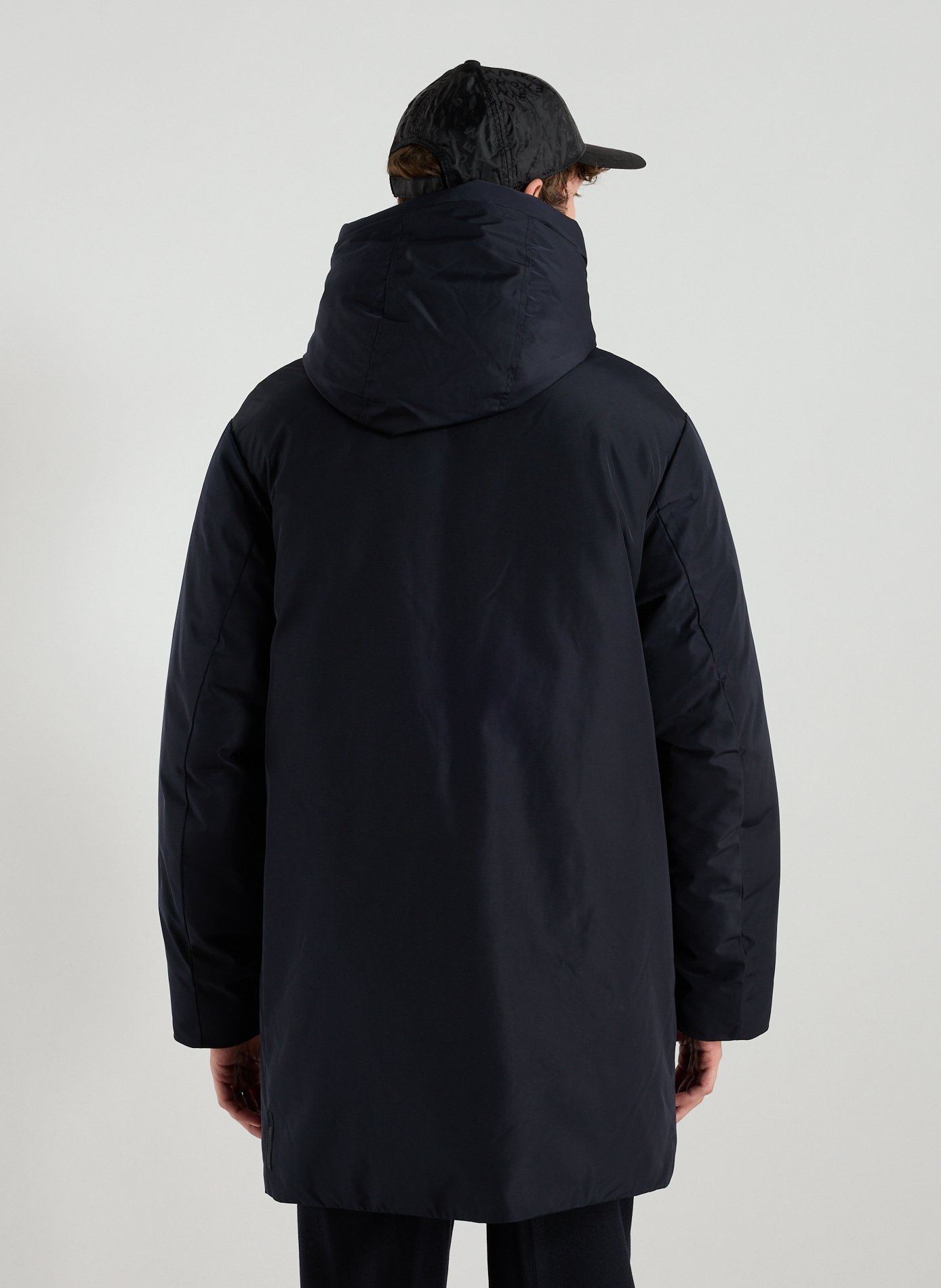 Long hooded jacket ARMANI EXCHANGE Blue