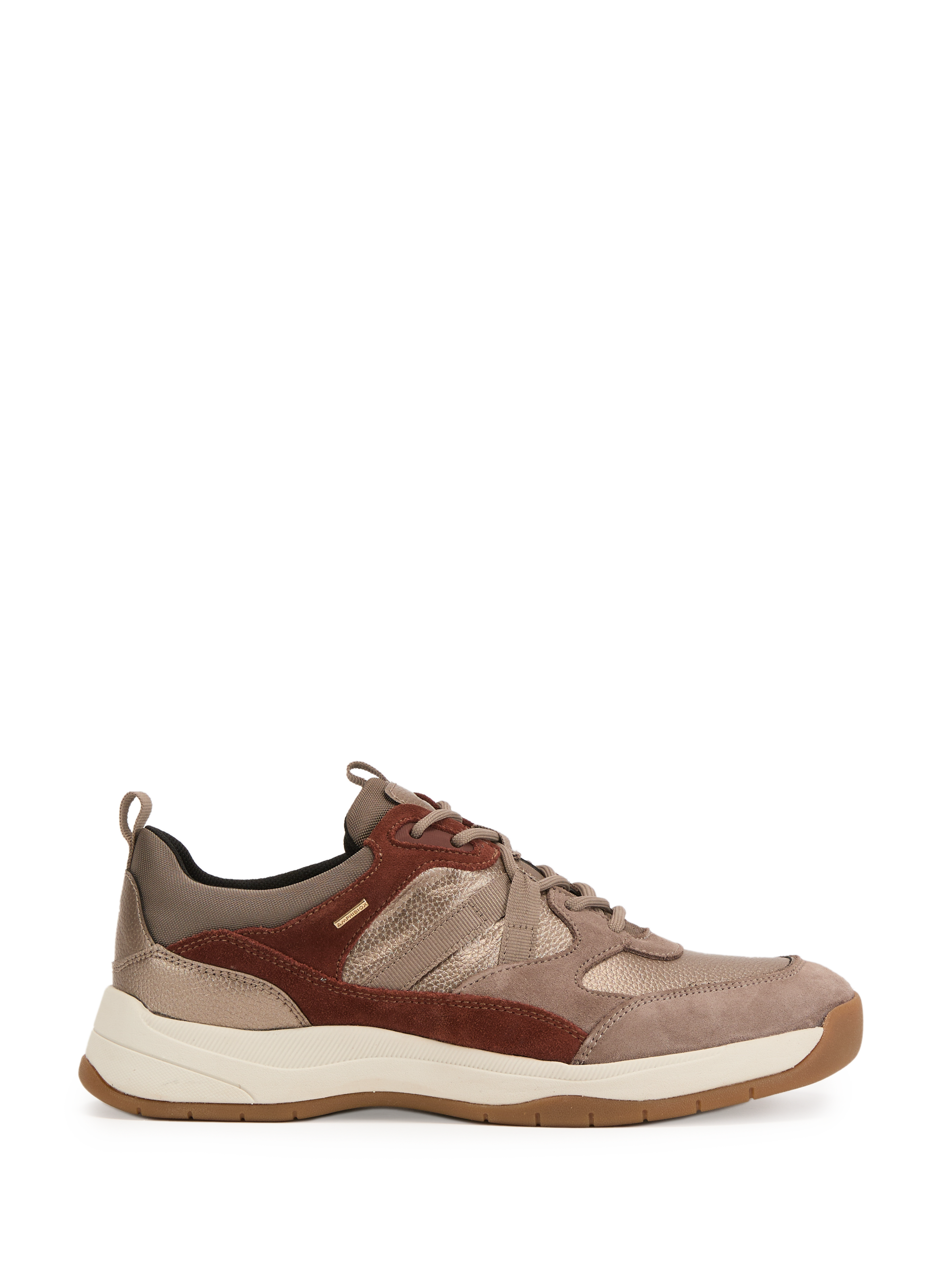 GEOX Baskets en cuir mélangé Gris