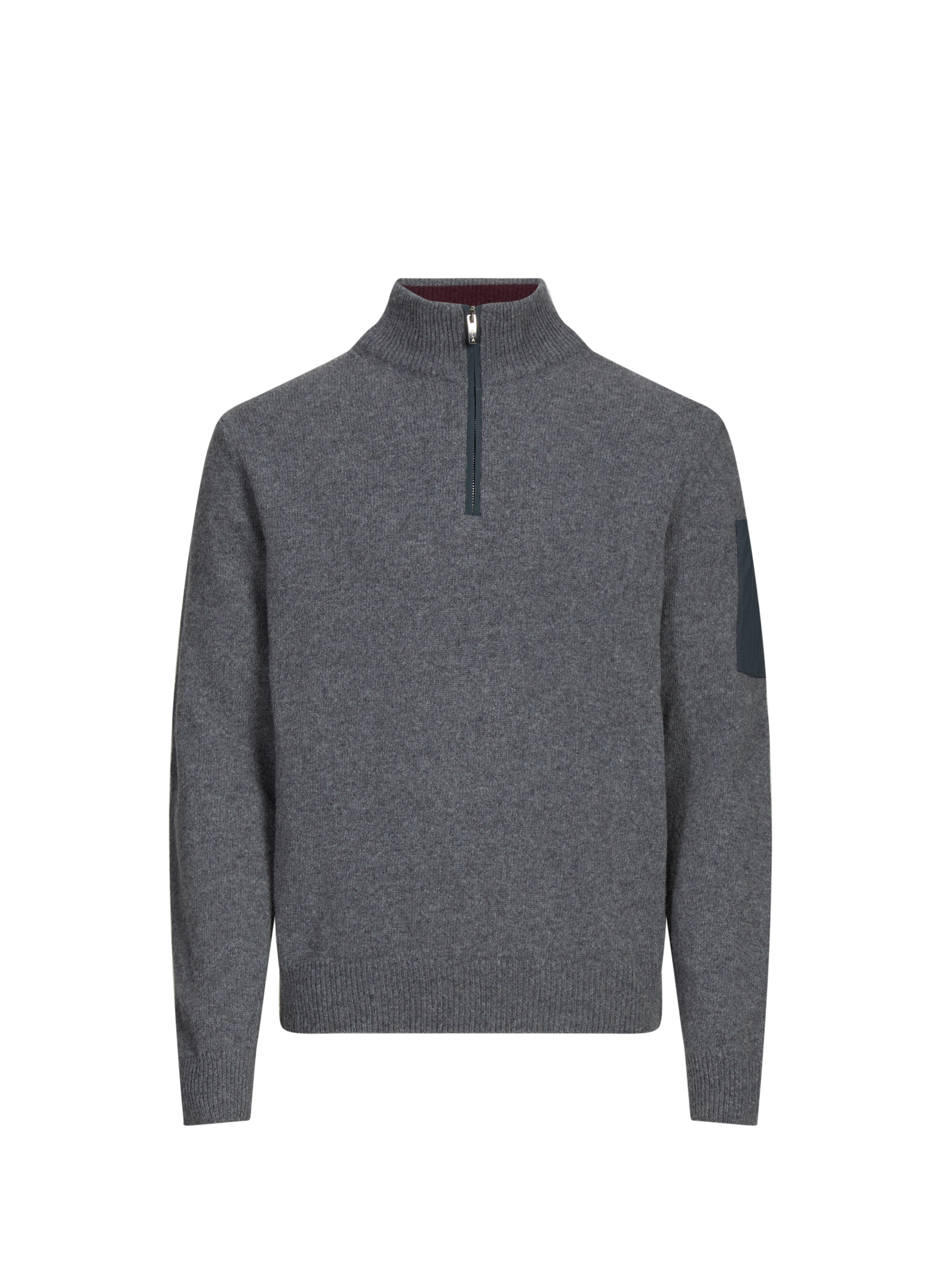 1789 CALA Pull col zippé en laine mélangée Multicolour